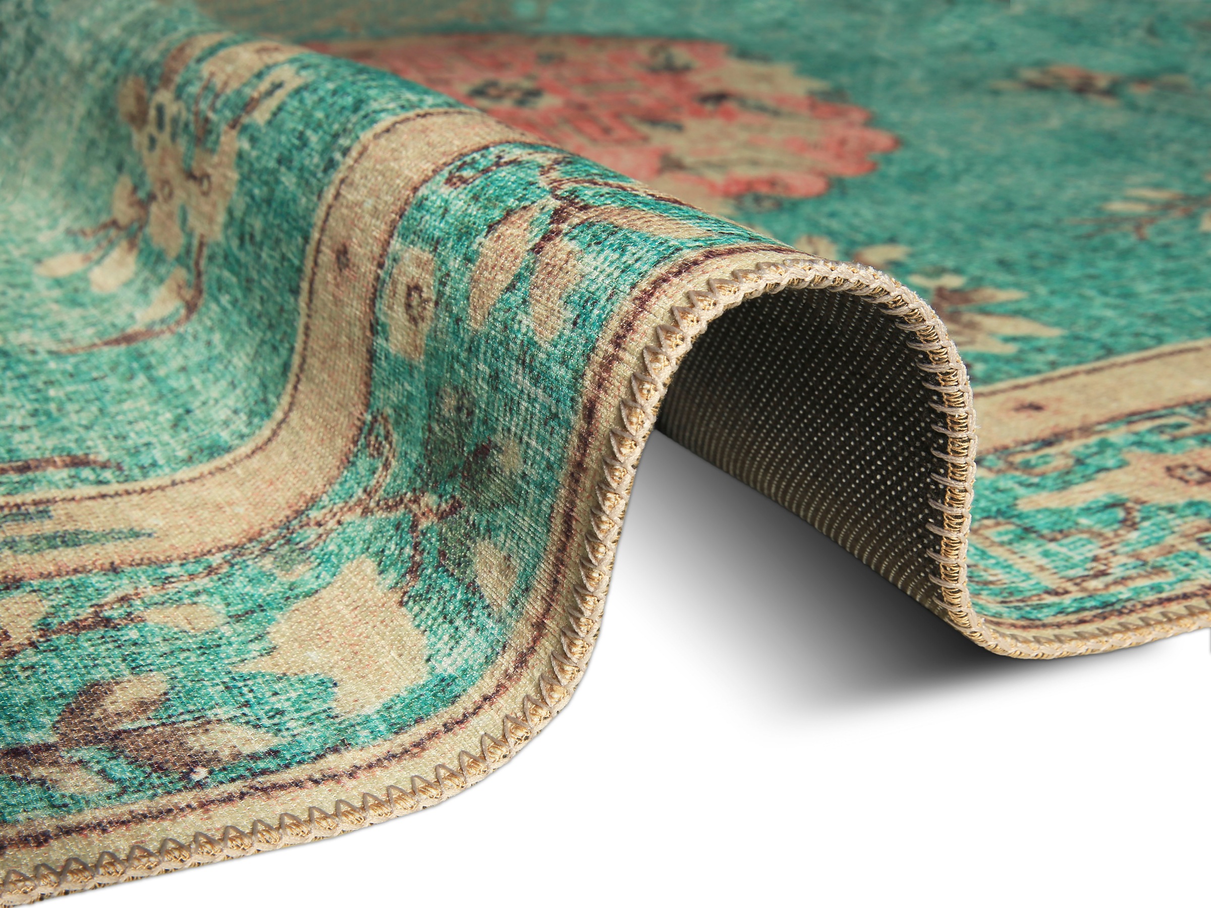 Home affaire Teppich »Sahar«, rechteckig, Orient Optik, Vintage Design, Rutschhemmende Rückenbeschichtung