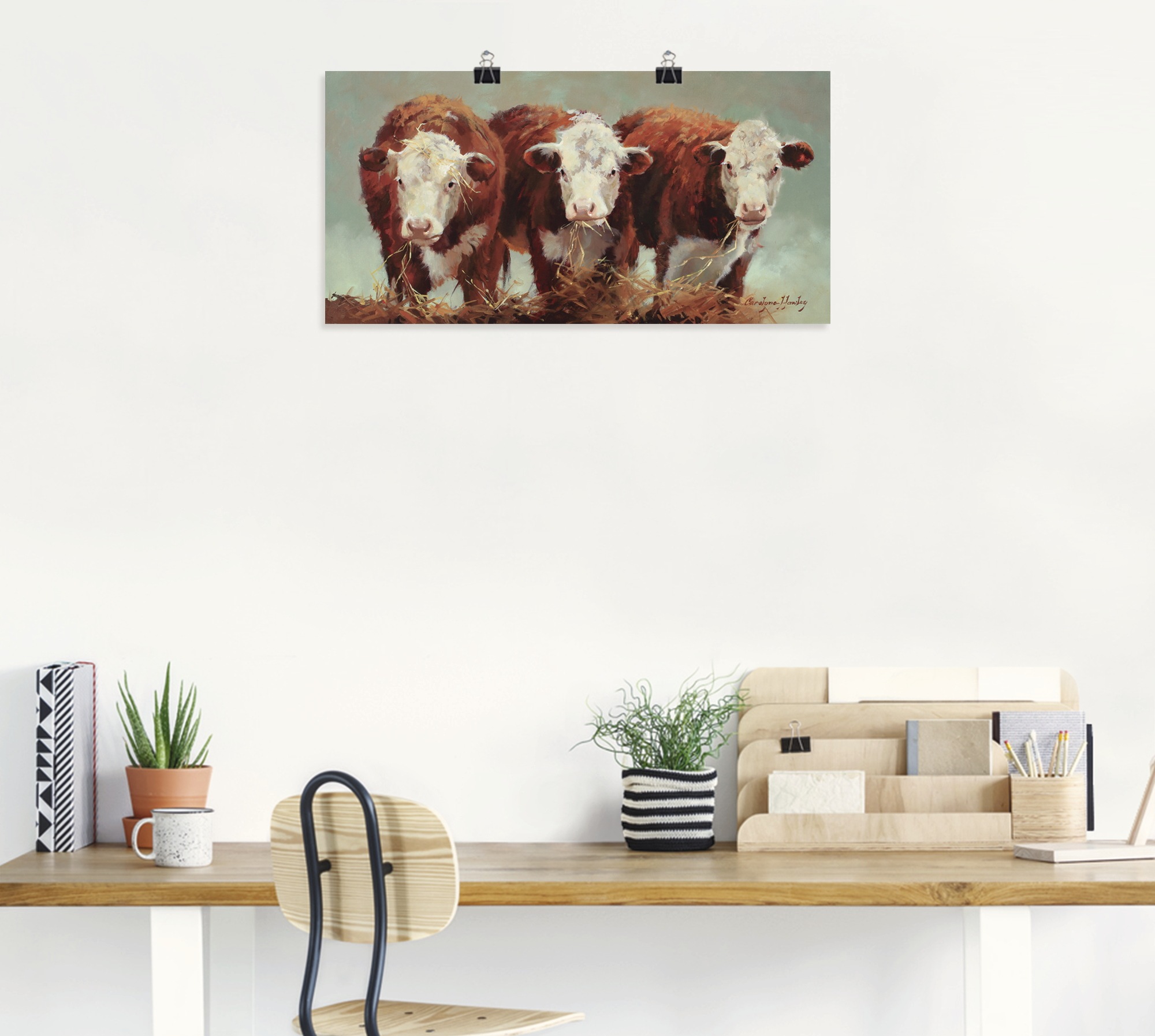 Artland Poster »Drei von einer Art«, Haustiere, (1 St.), als Alubild, Leinwandbild, Wandaufkleber oder Poster in versch. Größen