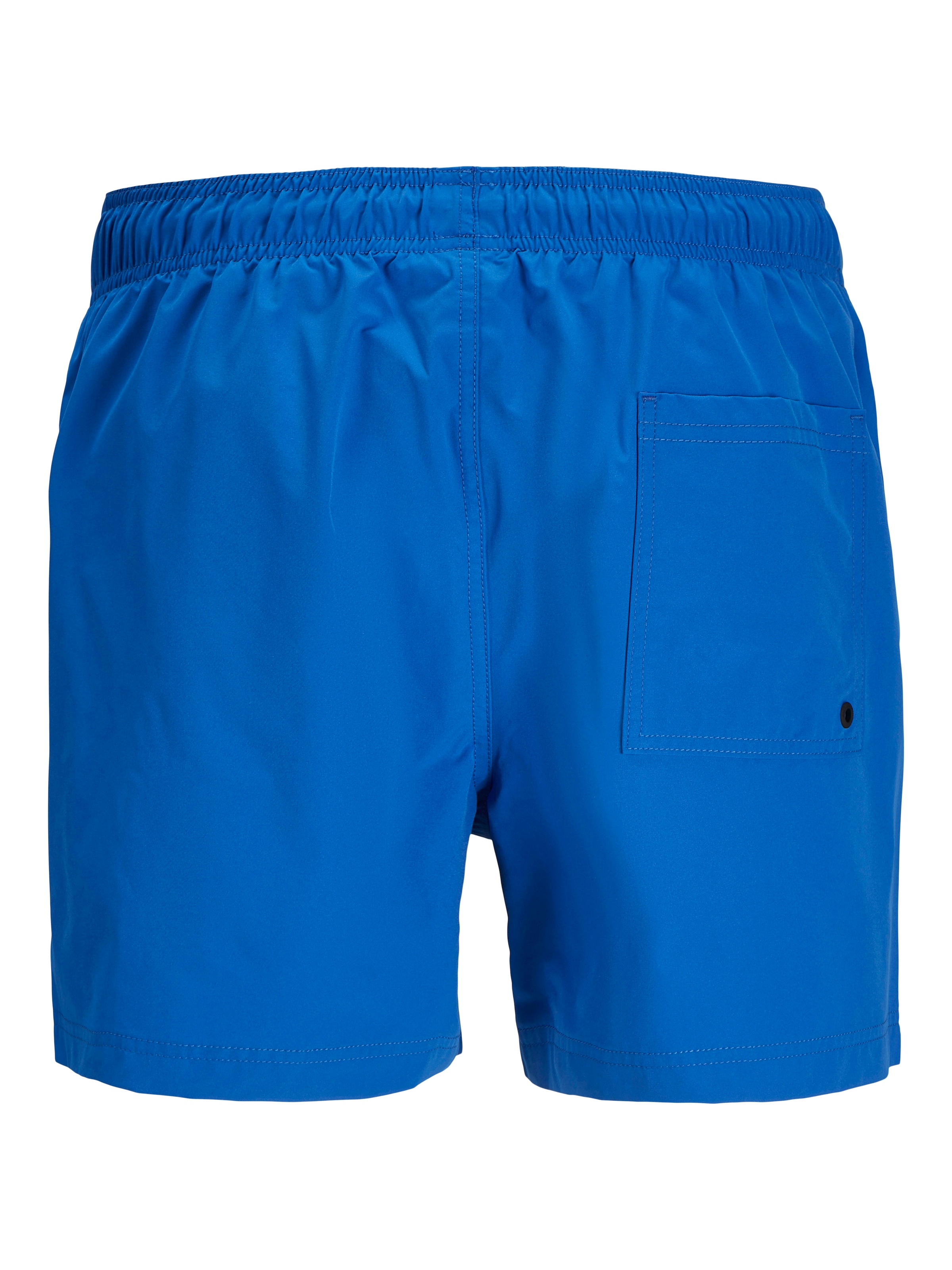 Jack & Jones Badeshorts »JPSTMAUI Badeshort mit elastischem Bund und normalem Schnitt«, unifarben, modisch, slim fit, Polyester