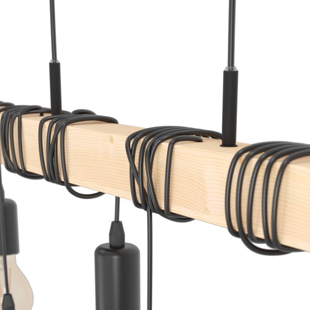 EGLO Hängeleuchte »TOWNSHEND«, 6 flammig, Leuchtmittel E27 | ohne Leuchtmittel, Vintage Pendelleuchte im Industrial Design, Retro Hängelampe