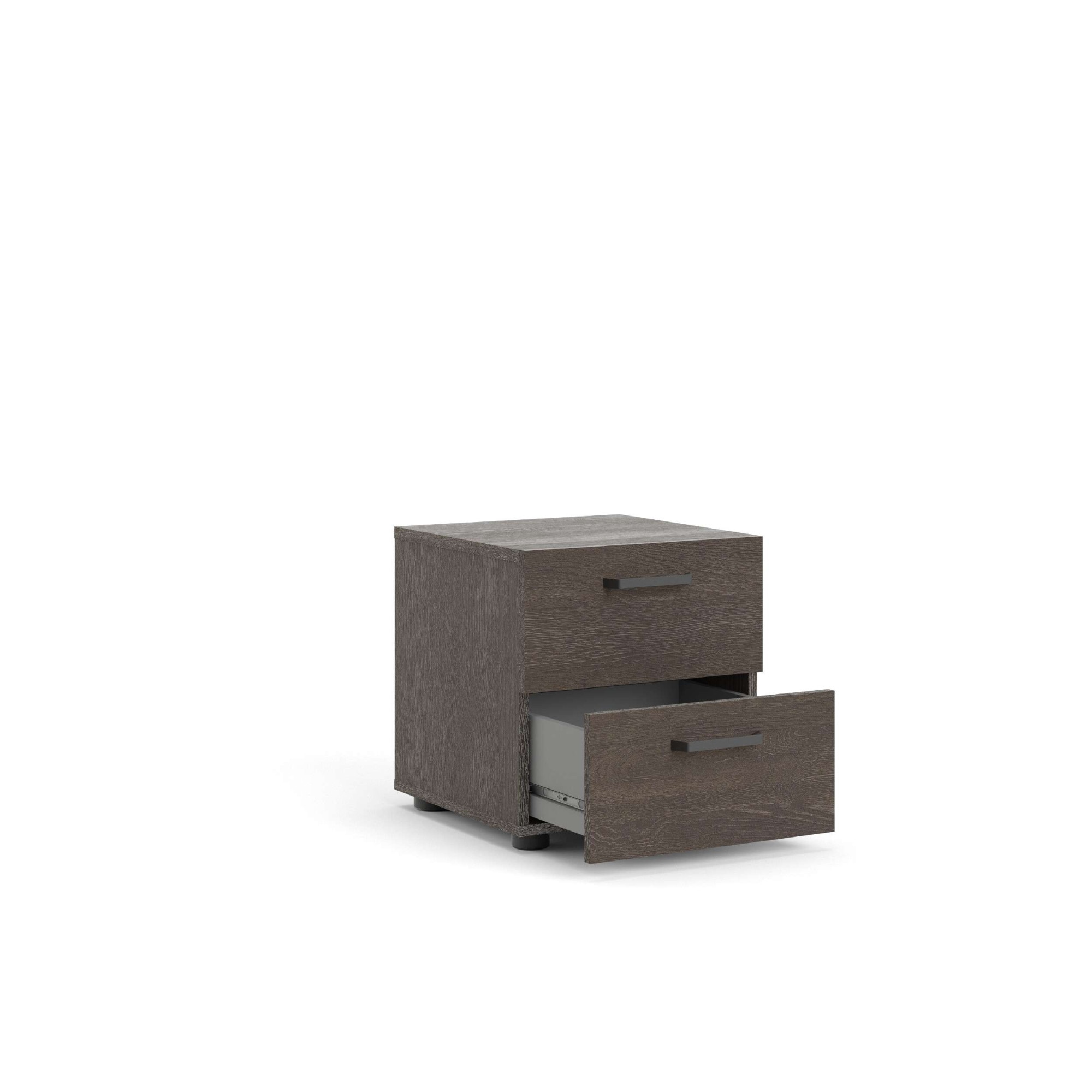 INOSIGN Nachtkommode »Dallas, Nachtschrank, Beistelltisch«, Nachttisch, 2 Schubladen und Metallgriffen, Breite 40 cm, Höhe 42 cm