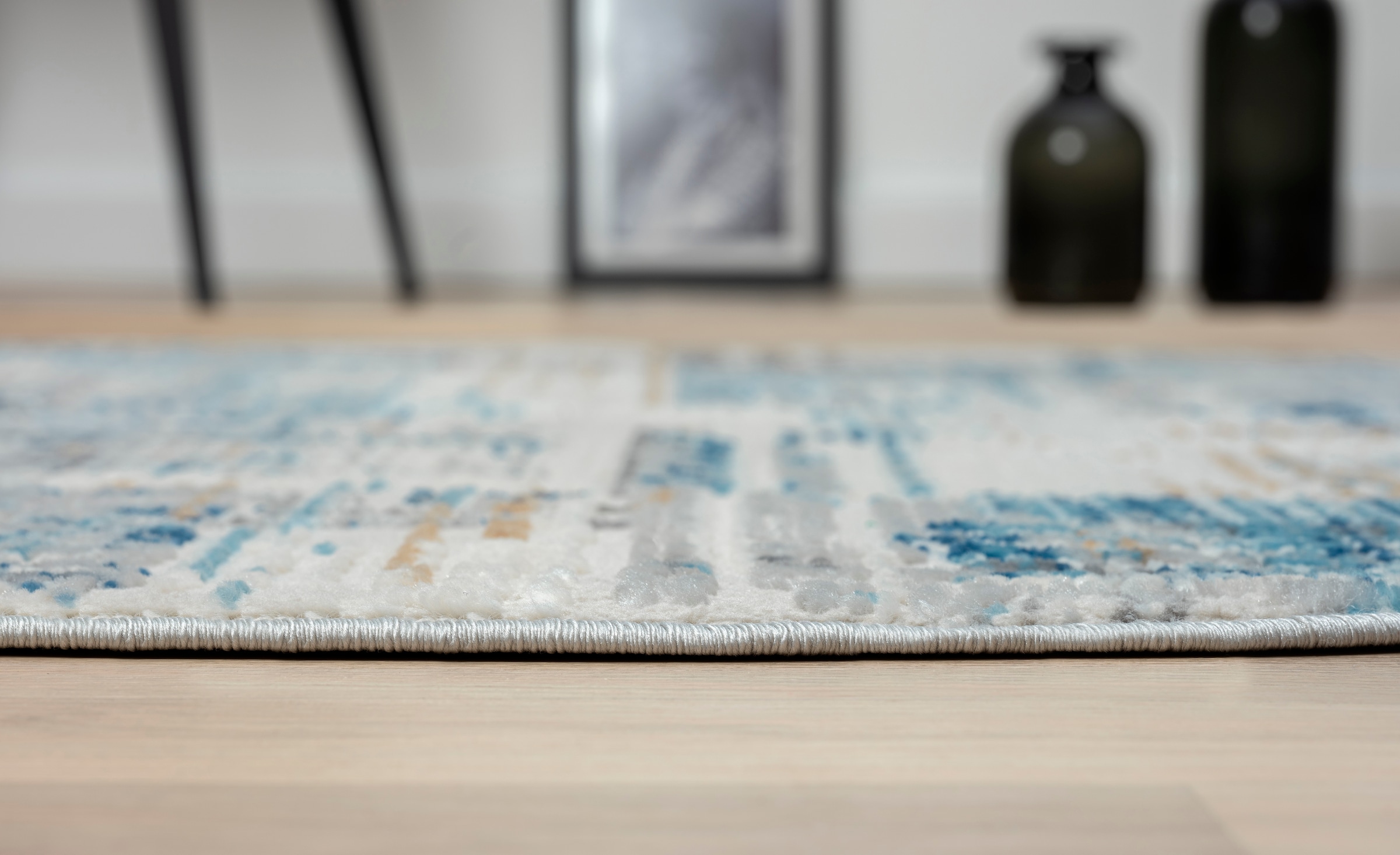 OTTO home Teppich »Niamh, LAGERRÄUMUNG!« rechteckig 8 mm Höhe Kurzflor, modernes Design, pflegeleicht, Wohnzimmer