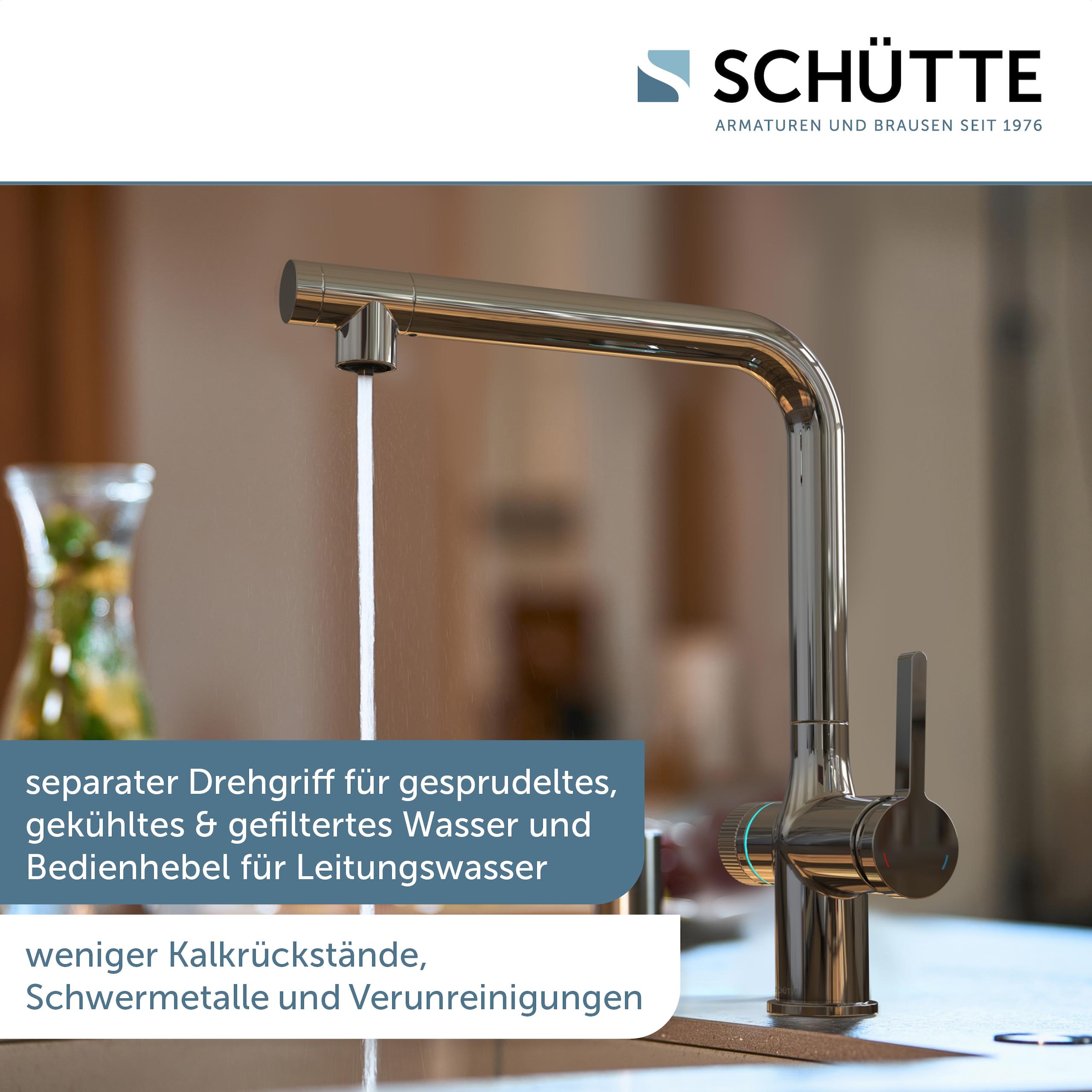 Schütte Küchenarmatur »"AQUADUCT" Sprudelwasser-Spültischarmatur« mit Kühlsystem, Filter, Filterkopf und handelsüblicher CO2-Kartusche