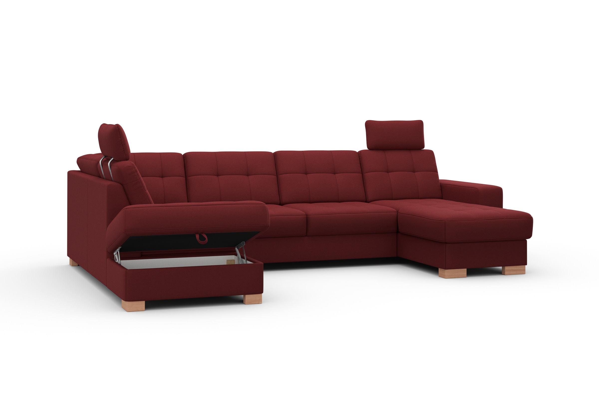 sit&more Wohnlandschaft »Quincy U-Form«, wahlweise mit Bettfunktion und Bettkasten