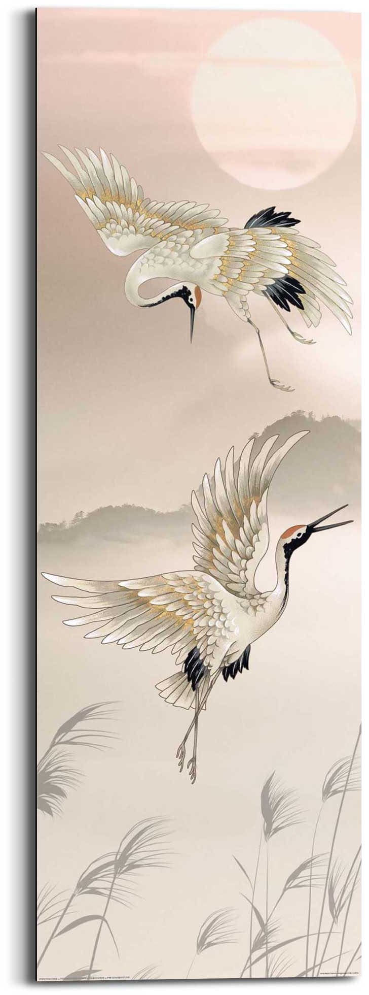 Reinders Wandbild "Kraniche in Pastel"