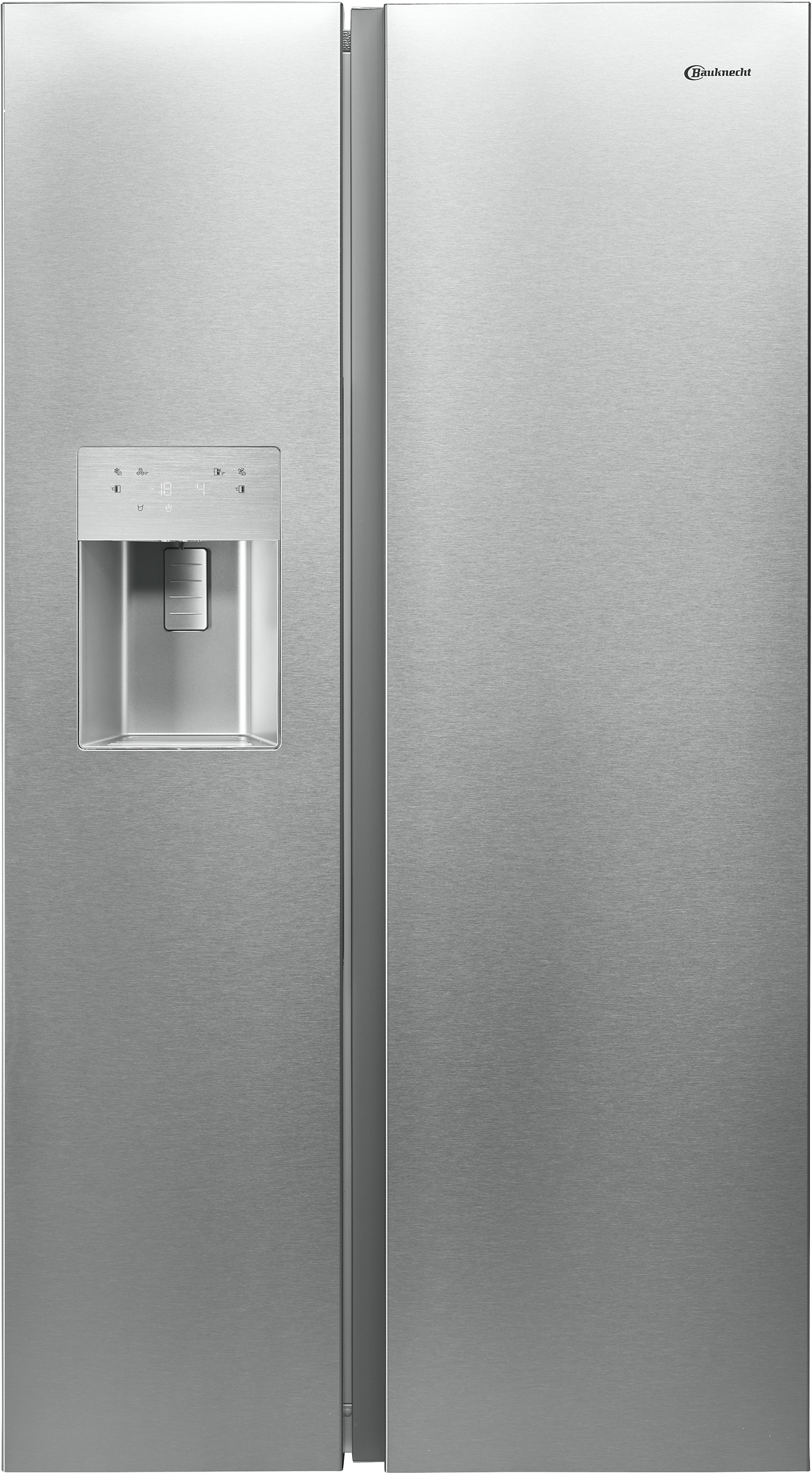 BAUKNECHT Side-by-Side »SBS IW D90 Pearl« 179 cm hoch 91 cm breit Wasser- und Eiswürfelspender – Wasser, Crushed Eis & Eis jederzeit