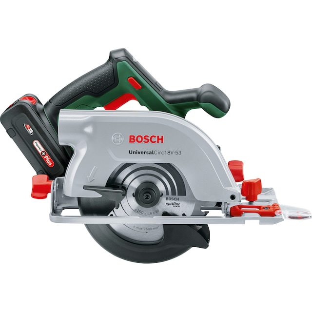 Bosch Home & Garden Akku-Handkreissäge »UniversalCirc 18V-53«, (Set), inkl.  Akku und Ladegerät online kaufen | mit 3 Jahren XXL Garantie