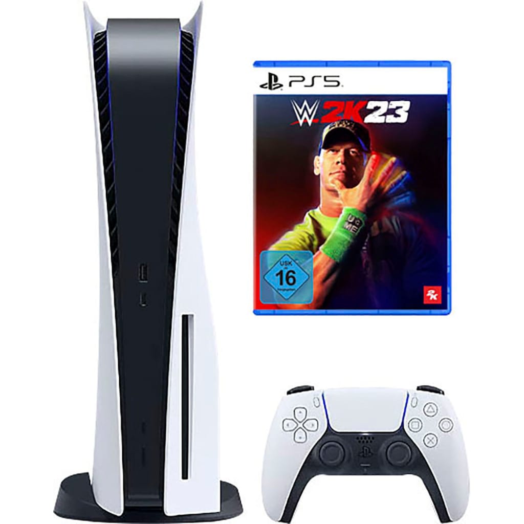 PlayStation 5 Konsolen-Set »Disk Edition + WWE 2K23«