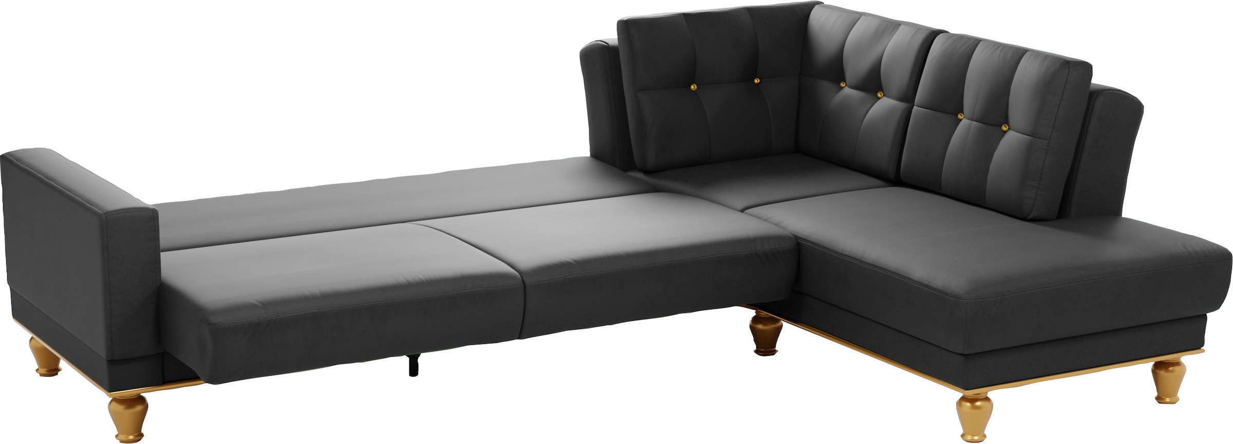 sit&more Ecksofa »Orient 5 L-Form«, mit Strass-Stein, wahlweise mit Bettfunktion und Bettkasten