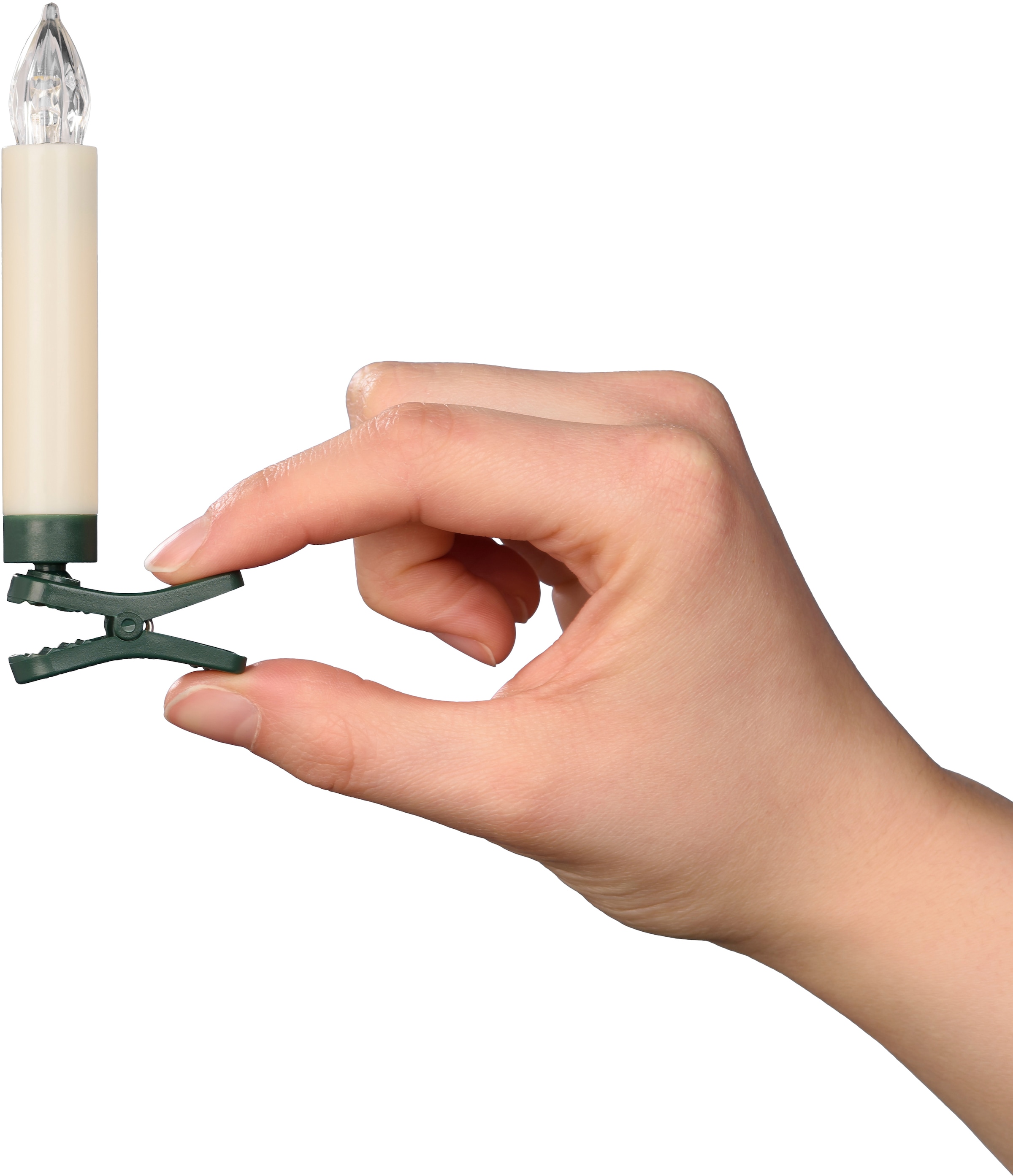 my home LED-Christbaumkerzen »Weihnachtsdeko, Christbaumschmuck« 25 Stk.-flammig kabellos, Kerzen  plus 8 Dornen