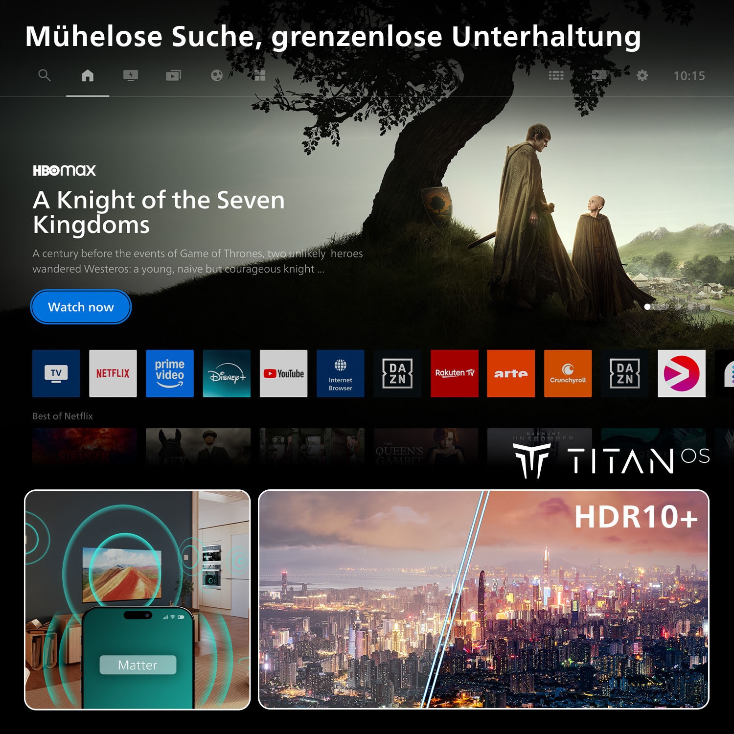 Philips QLED-Fernseher »65PQS7801/12« 164 cm/65 ″ Smart-TV