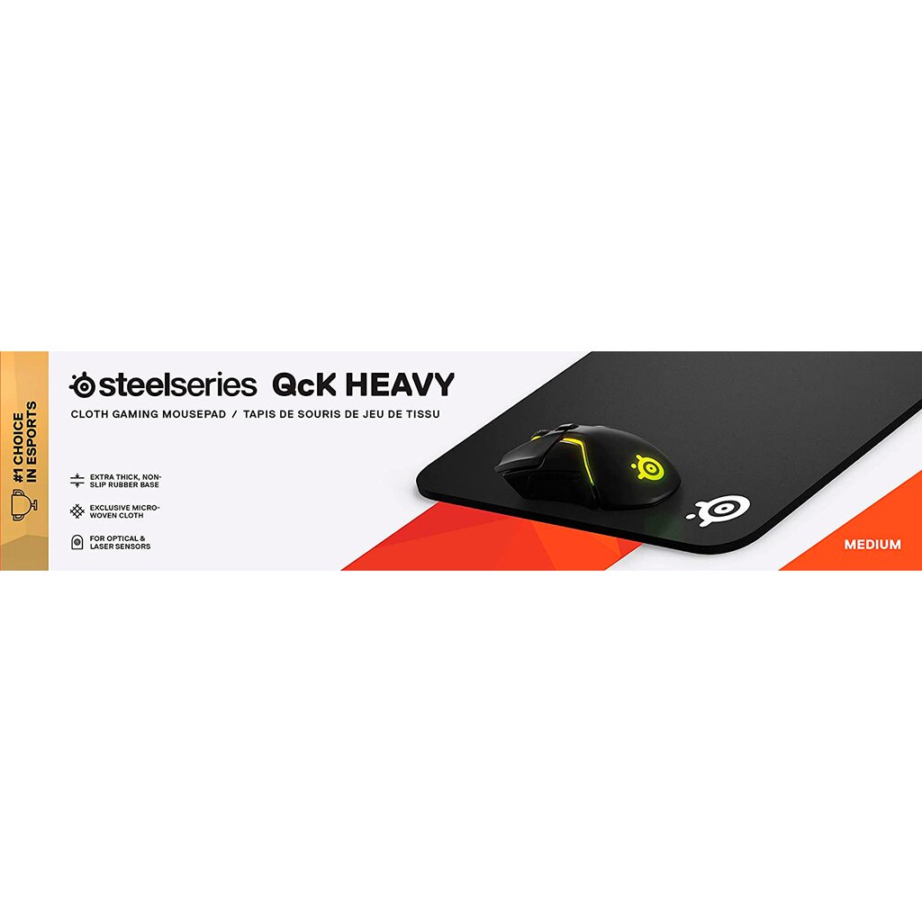 SteelSeries Mauspad »QcK Heavy Medium 2020 Edition«, (1 St.)