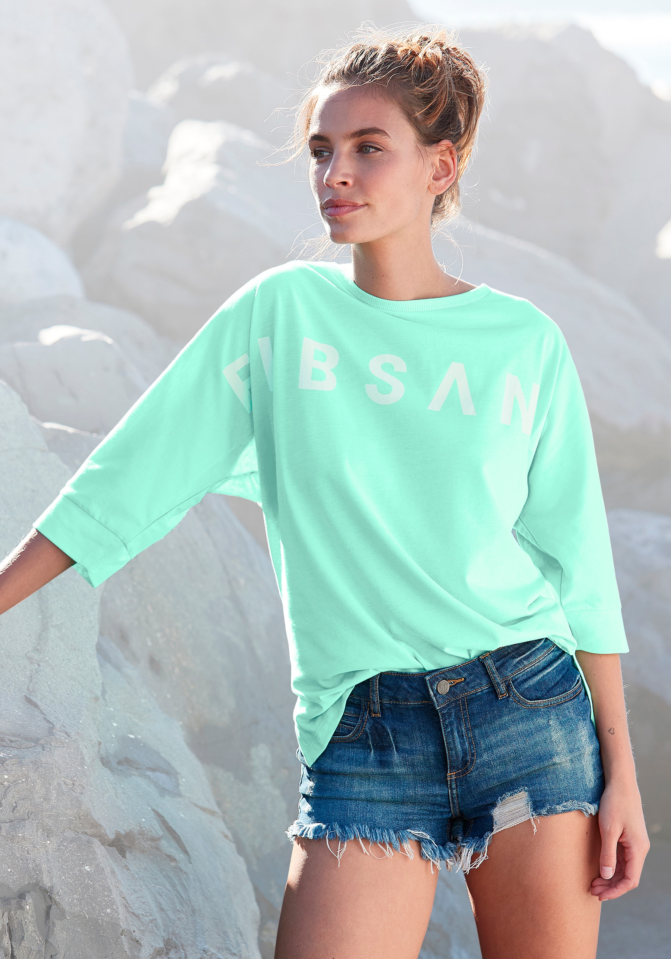 Elbsand 3/4-Arm-Shirt »Iduna« aus Baumwoll-Mix, lockere Passform, sportlich-casual