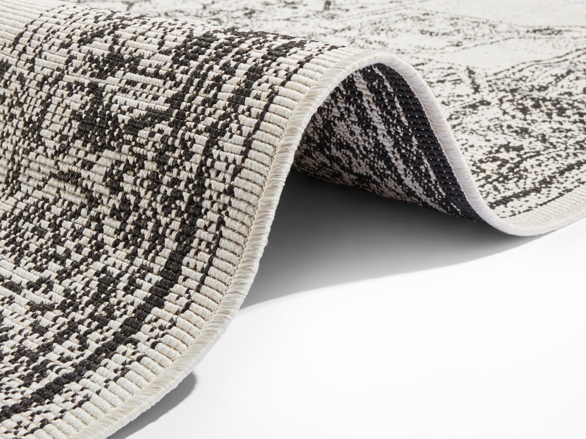 NORTHRUGS Teppich »Borbon Wendeteppich«, rechteckig, 5 mm Höhe, In-& Outdoor, Wetterfest, Balkon, Garten, Wohnzimmer, Wasserfest