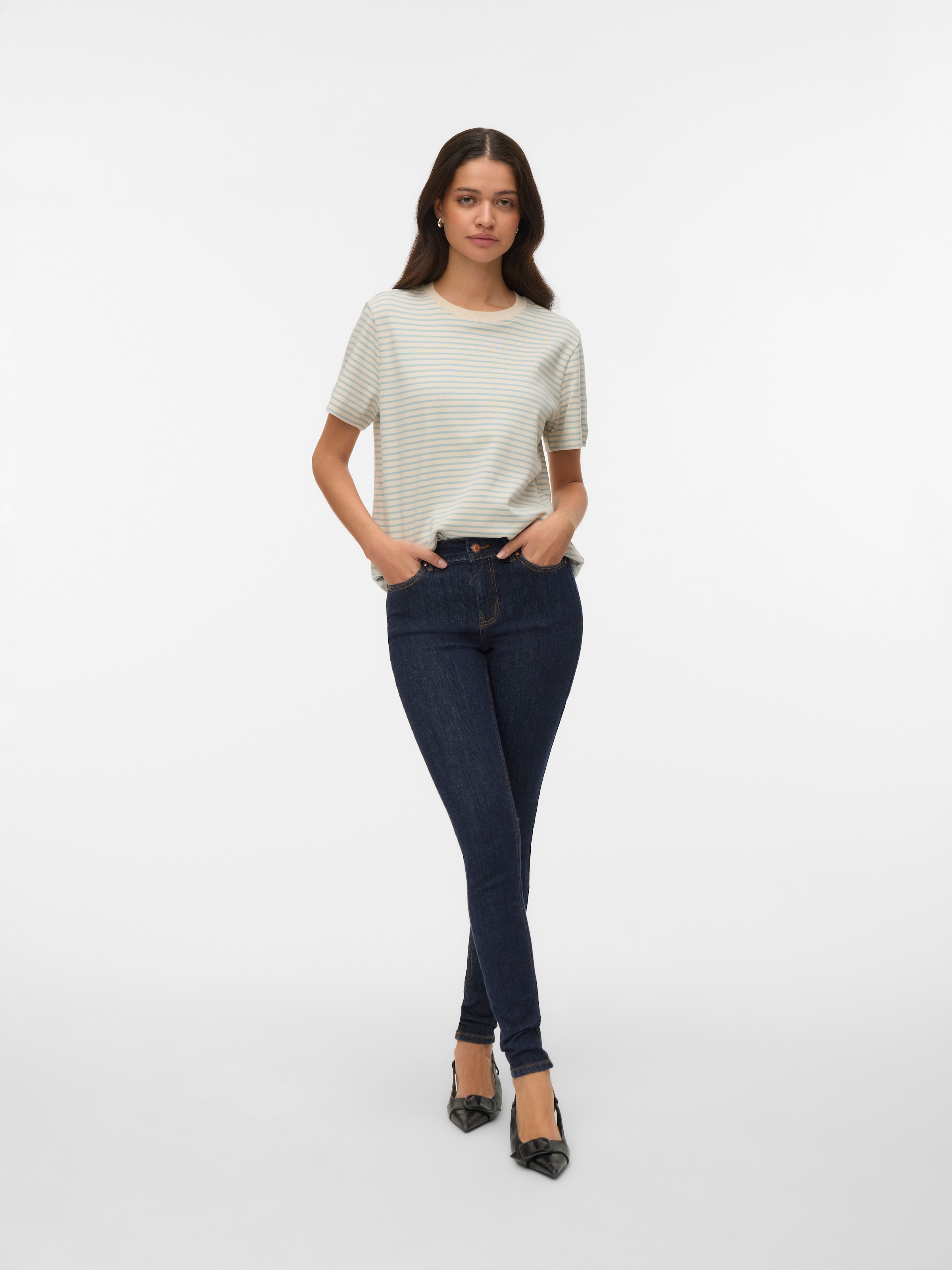 Vero Moda Skinny-fit-Jeans »VMFLASH MR SKINNY JEANS LI3190 NOOS« Baumwollmischung, skinny fit