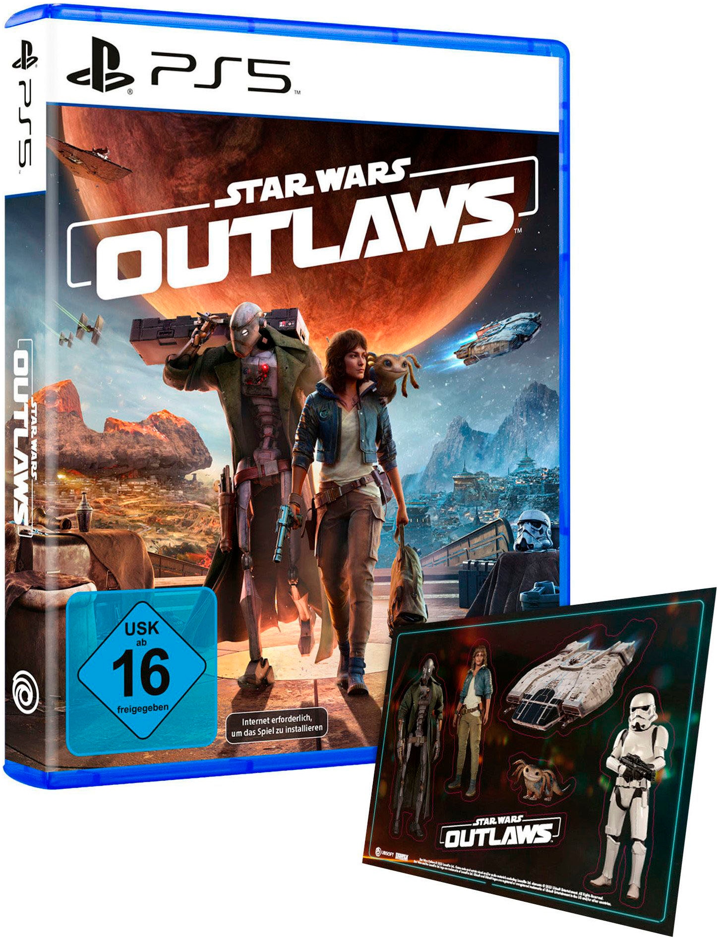 PlayStation 5 Spielekonsole »Disk Edition (Slim) + Star Wars Outlaws«