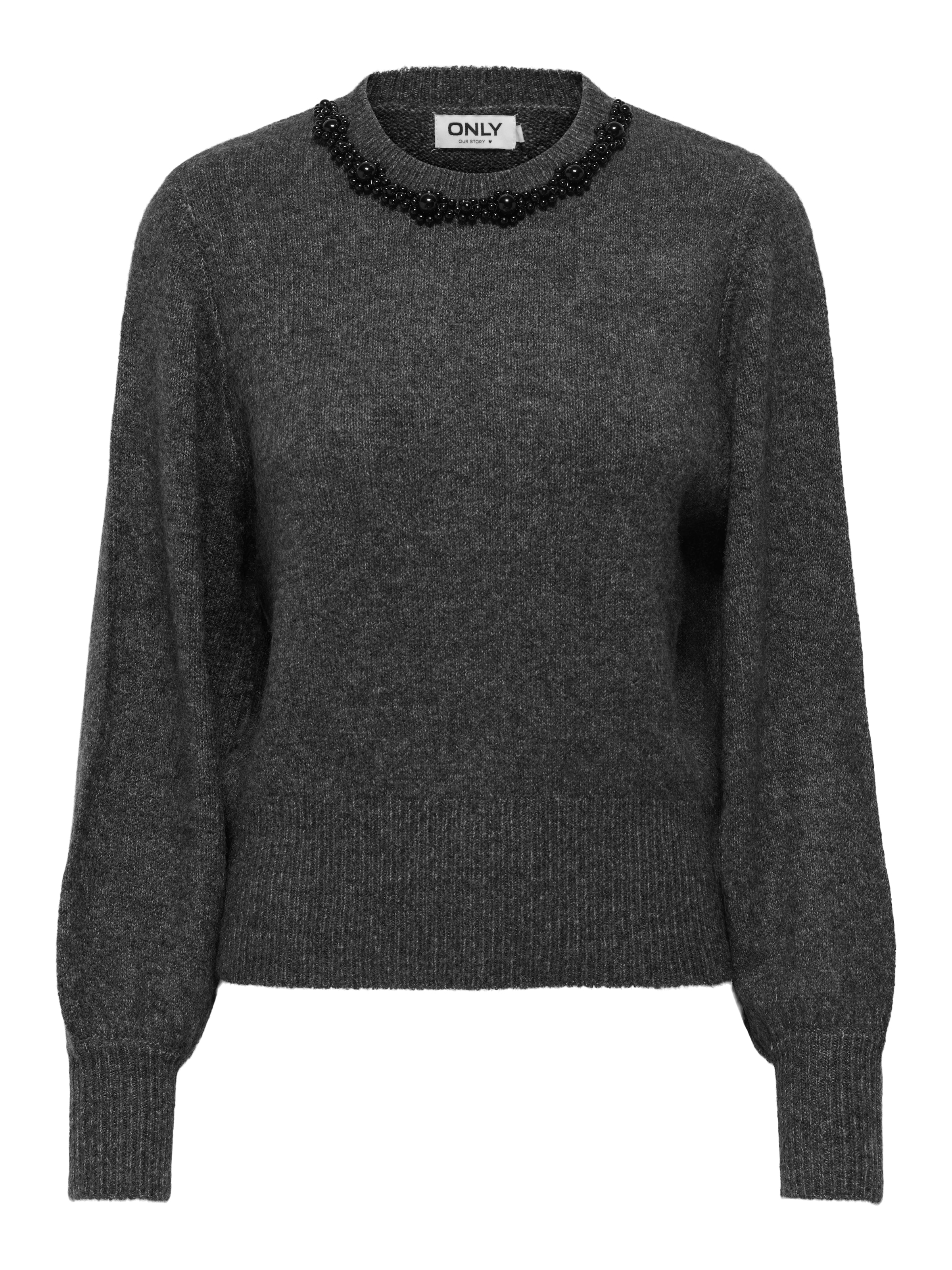 ONLY Strickpullover »ONLELSA L/S PULLOVER KNT NOOS« Materialmix, regular fit