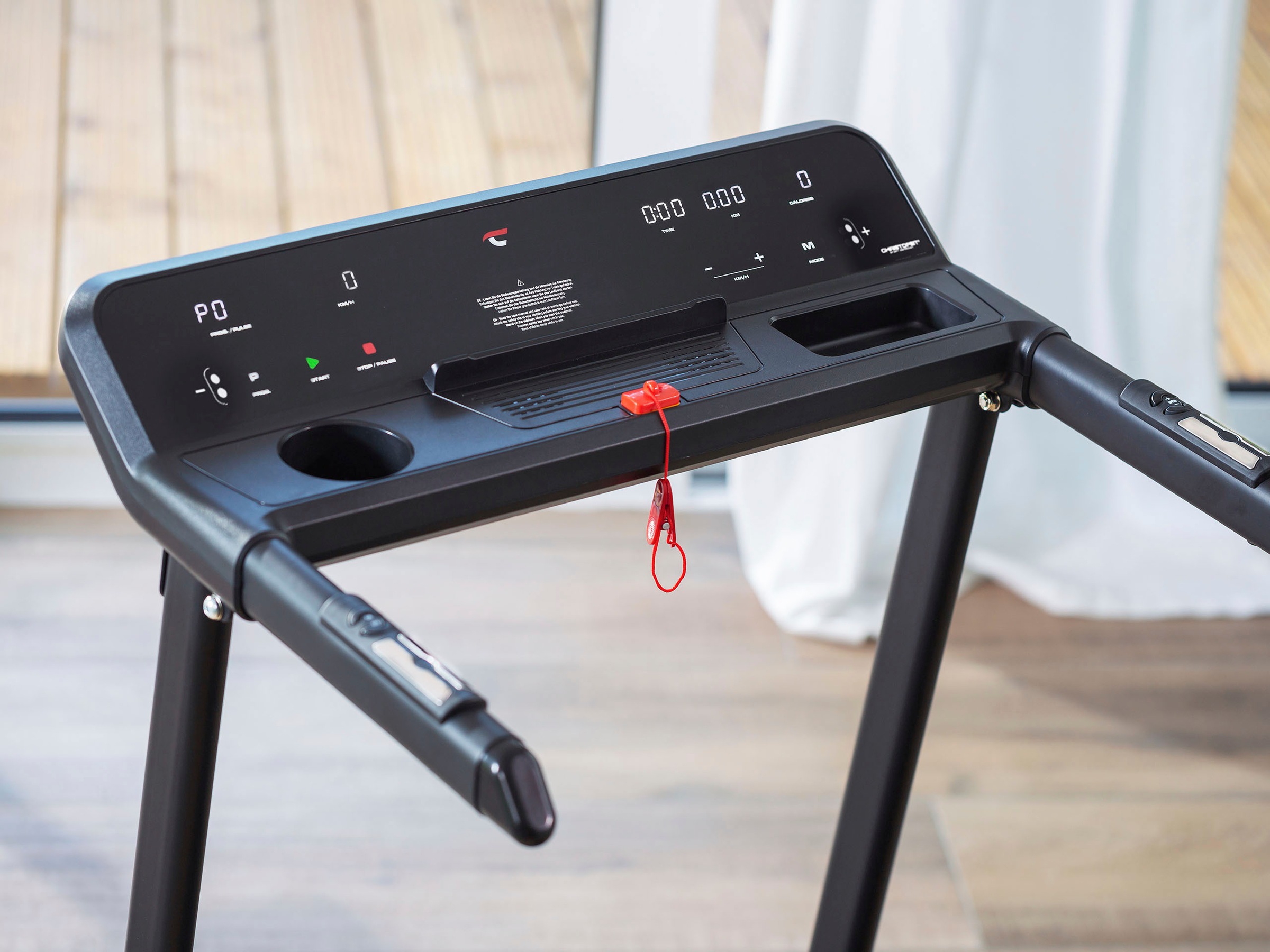 Christopeit Sport® Laufband »CS 4000 mit Gestensteuerung«, (mit Ausklappautomatik Soft-Drop-System und Tablet-Halterung), bis max. 12 km/h, klappbar