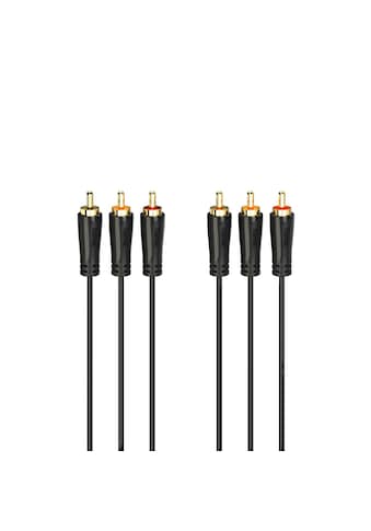 Hama Audio- & Video-Kabel »Cinch-Kabel vergoldet«, Cinch, 150 cm, 3 Cinch-Stecker - 3... kaufen