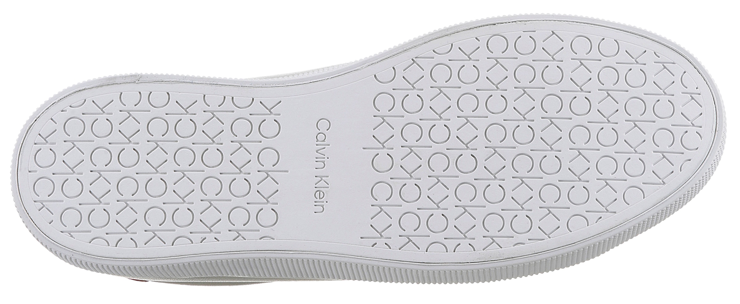 Calvin Klein Plateausneaker »VULC LACE UP - DIAMOND FOXING«, mit Kontrastbesatz an der Ferse, Freizeitschuh, Halbschuh, Schnürschuh