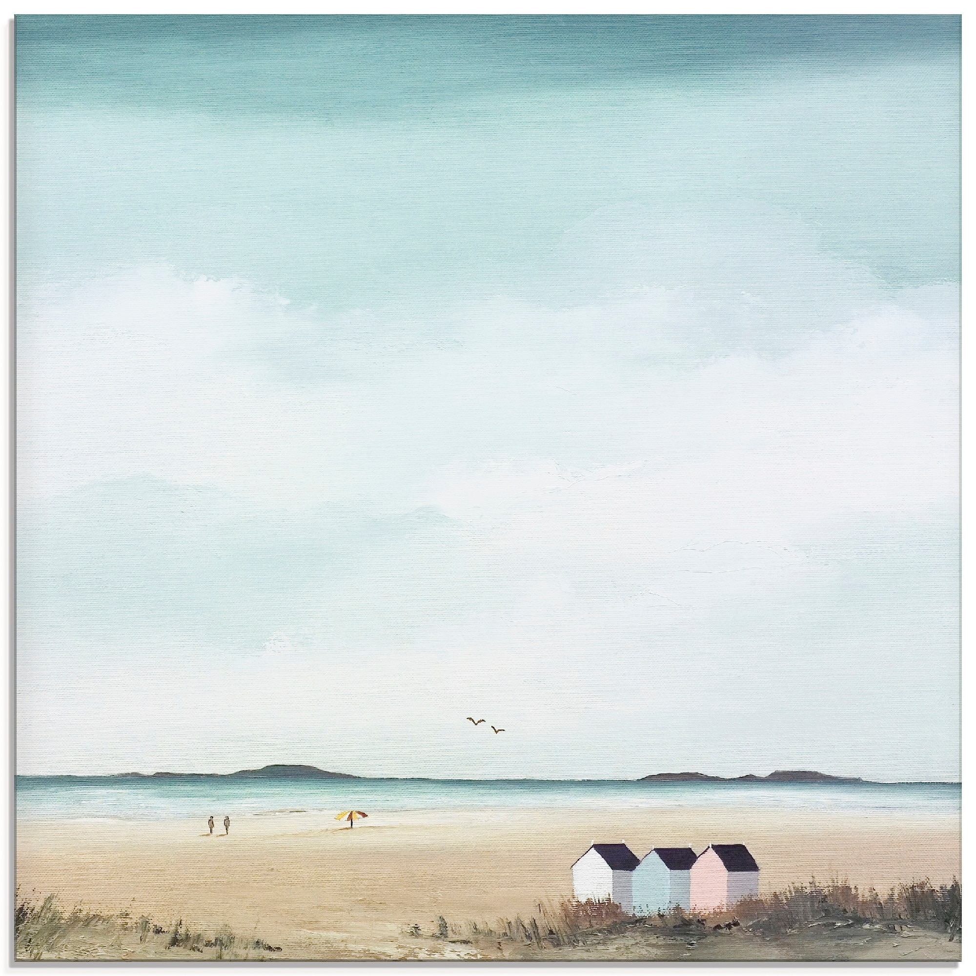 Artland Glasbild »Sonniger Morgen IV«, Strand, (1 St.), in verschiedenen Größen