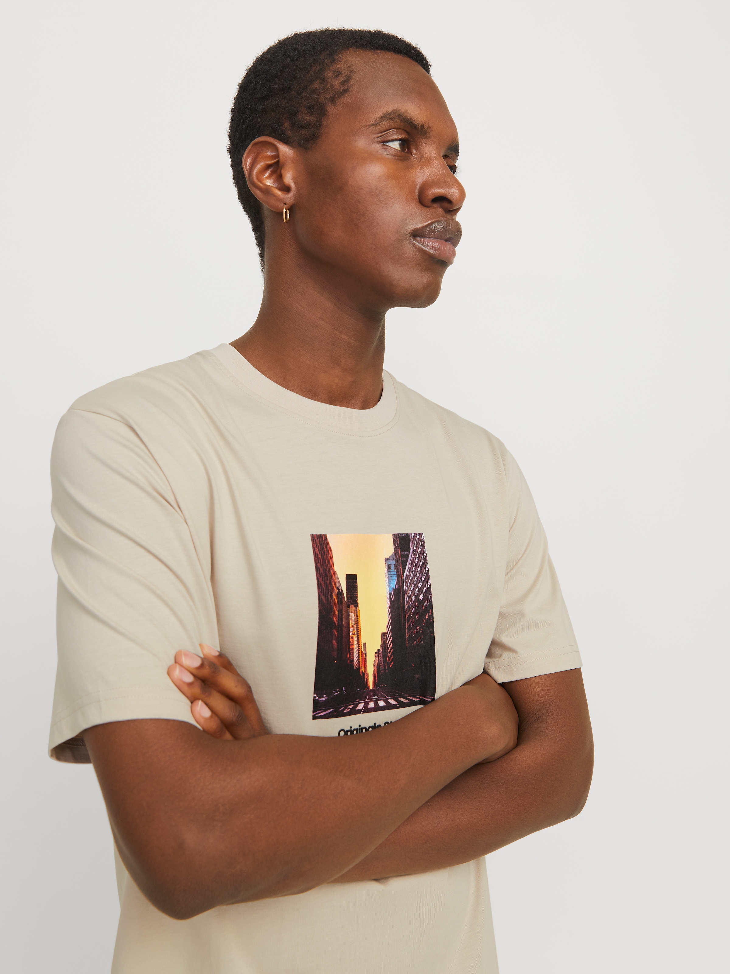 Jack & Jones Kurzarmshirt »JORVESTERBRO PICTURE TEE SS CREW NECK SN«
