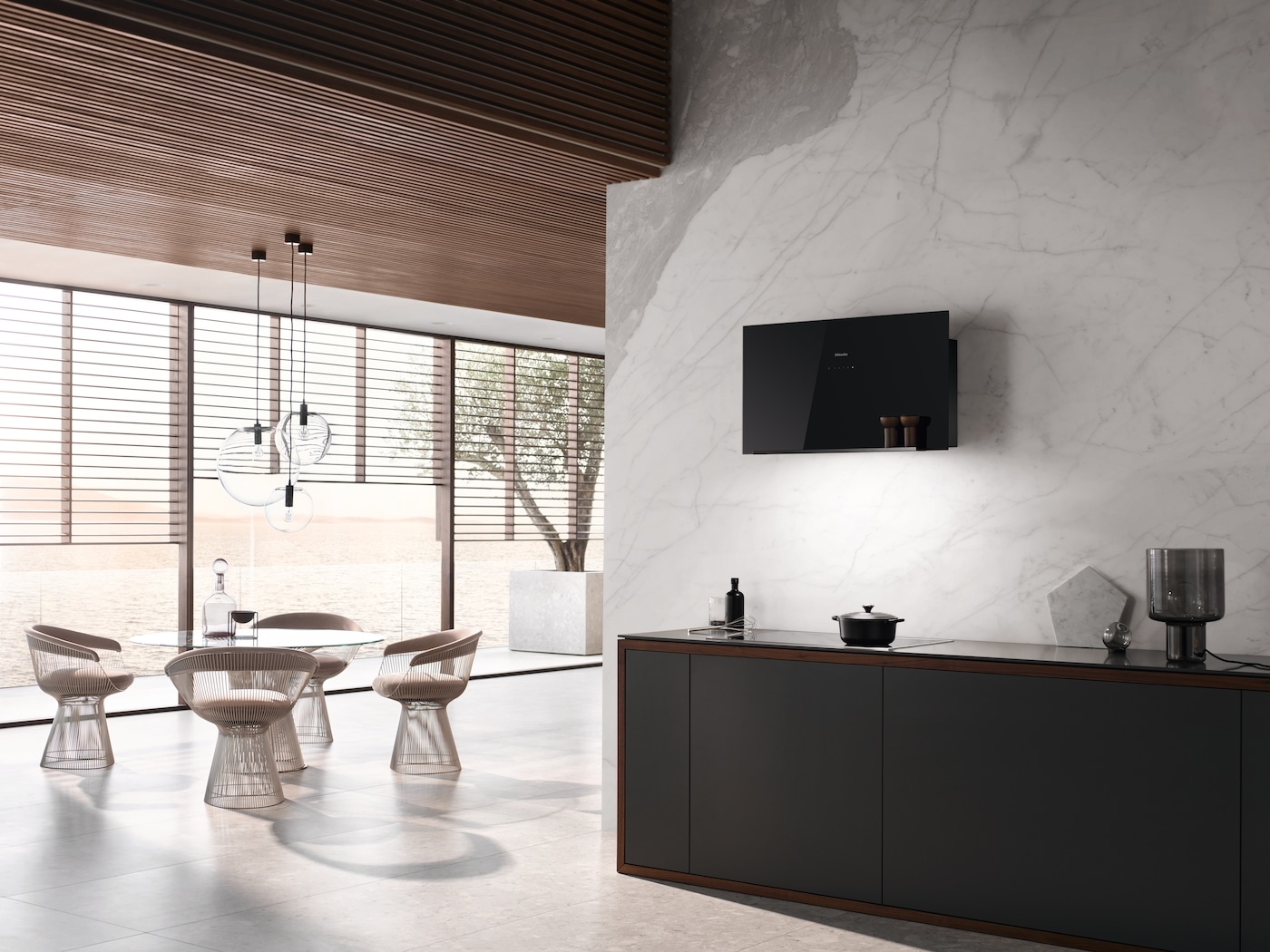 Miele Wandhaube »DA 9092 W Screen Obsidianschwarz«