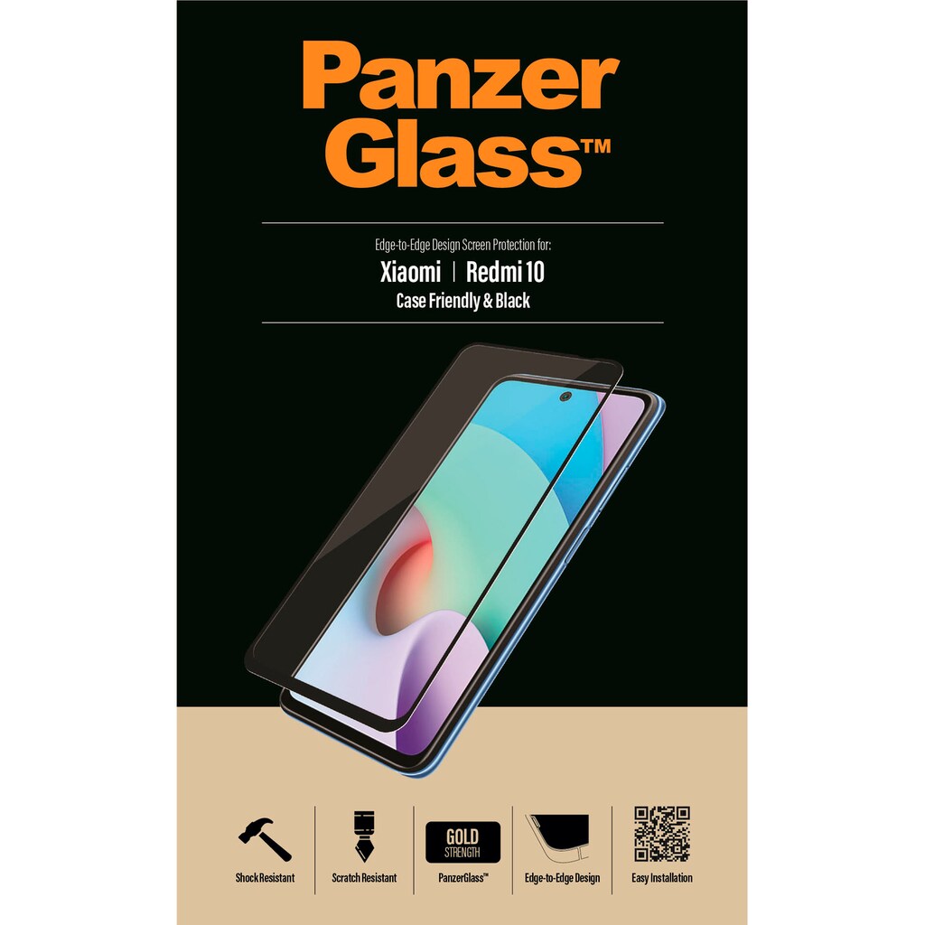 PanzerGlass Displayschutzglas »Xiaomi Redmi 10 (CaseFriendly, E2E)«, (1 St.)