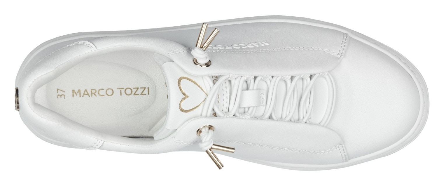 MARCO TOZZI Slip-On Sneaker  , Freizeitschuh, Halbschuh, Schnürschuh mit seitlichem Logoschriftzug