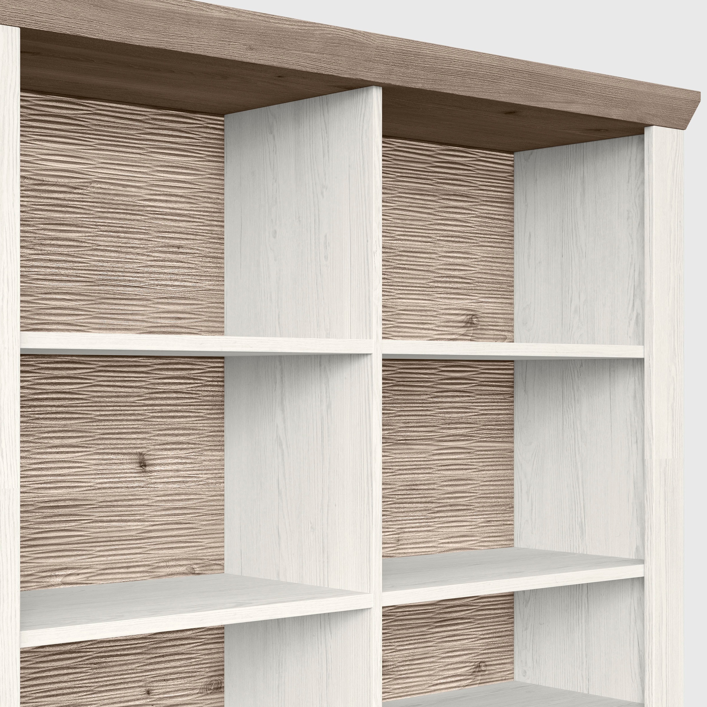 set one by Musterring Aktenregal »York«, offenes Design, wahlweise mit Beleuchtung, 3 Farben, Breite 129 cm