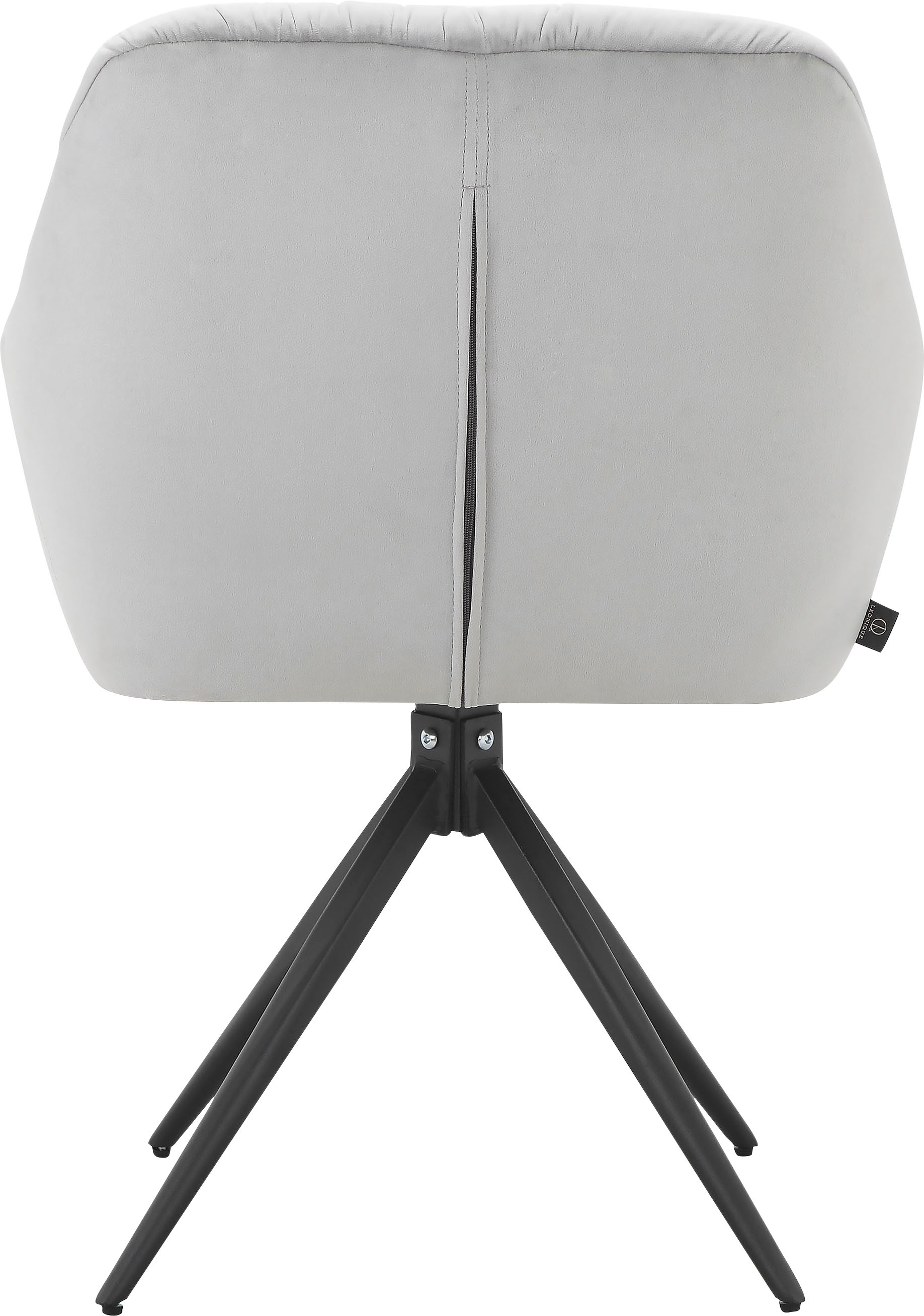 Leonique Esszimmerstuhl »Ellis«, 2 St., Veloursstoff, im 2er Set erhältlich, mit Sitz und Rücken gepolstert, Sitzhöhe 46 cm