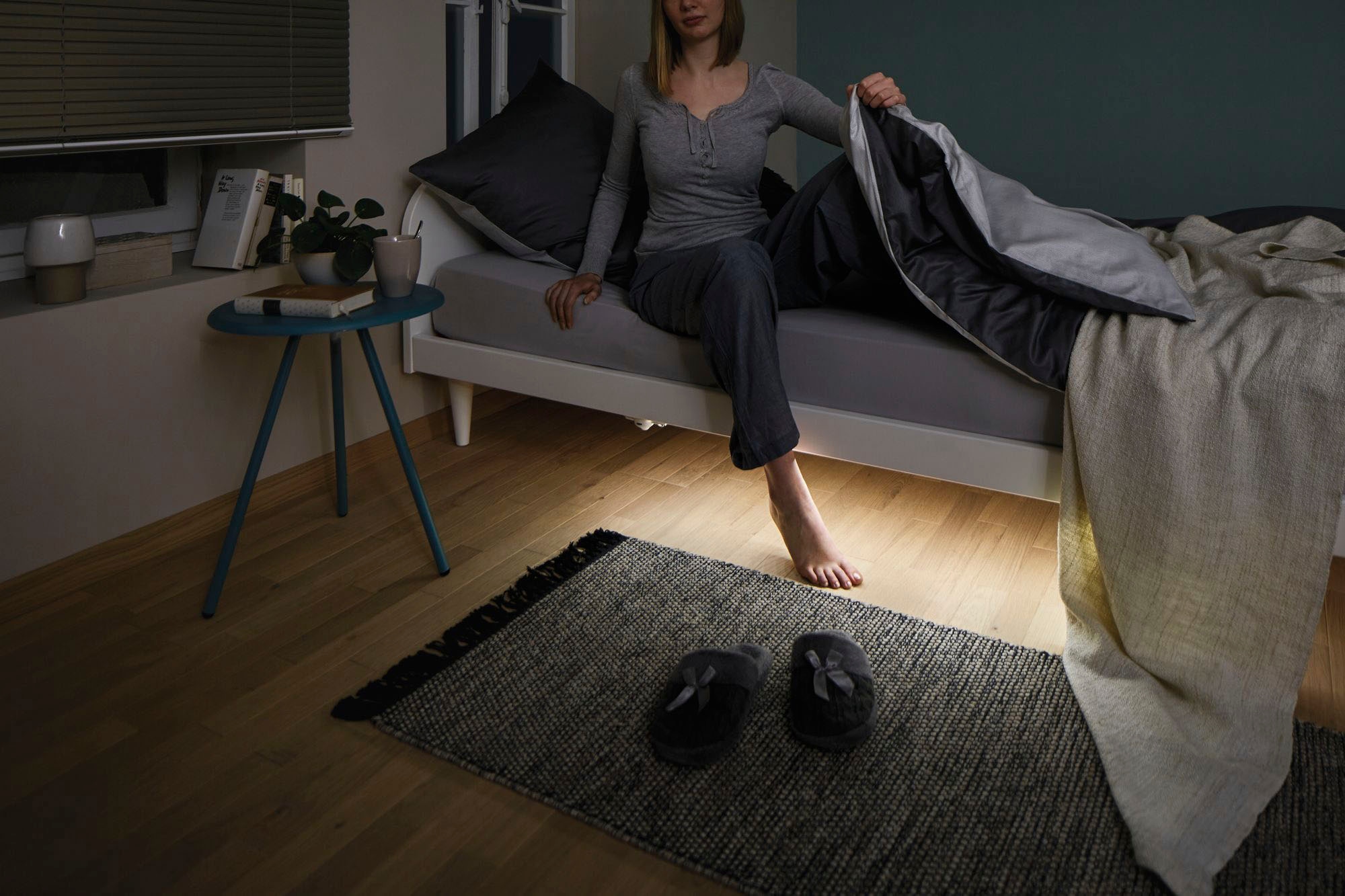 Paulmann LED-Streifen »MaxLED 250 Comfort Set für Doppelbett 1m 2700K 2x4W 24VA Silber«, 2 St.-flammig