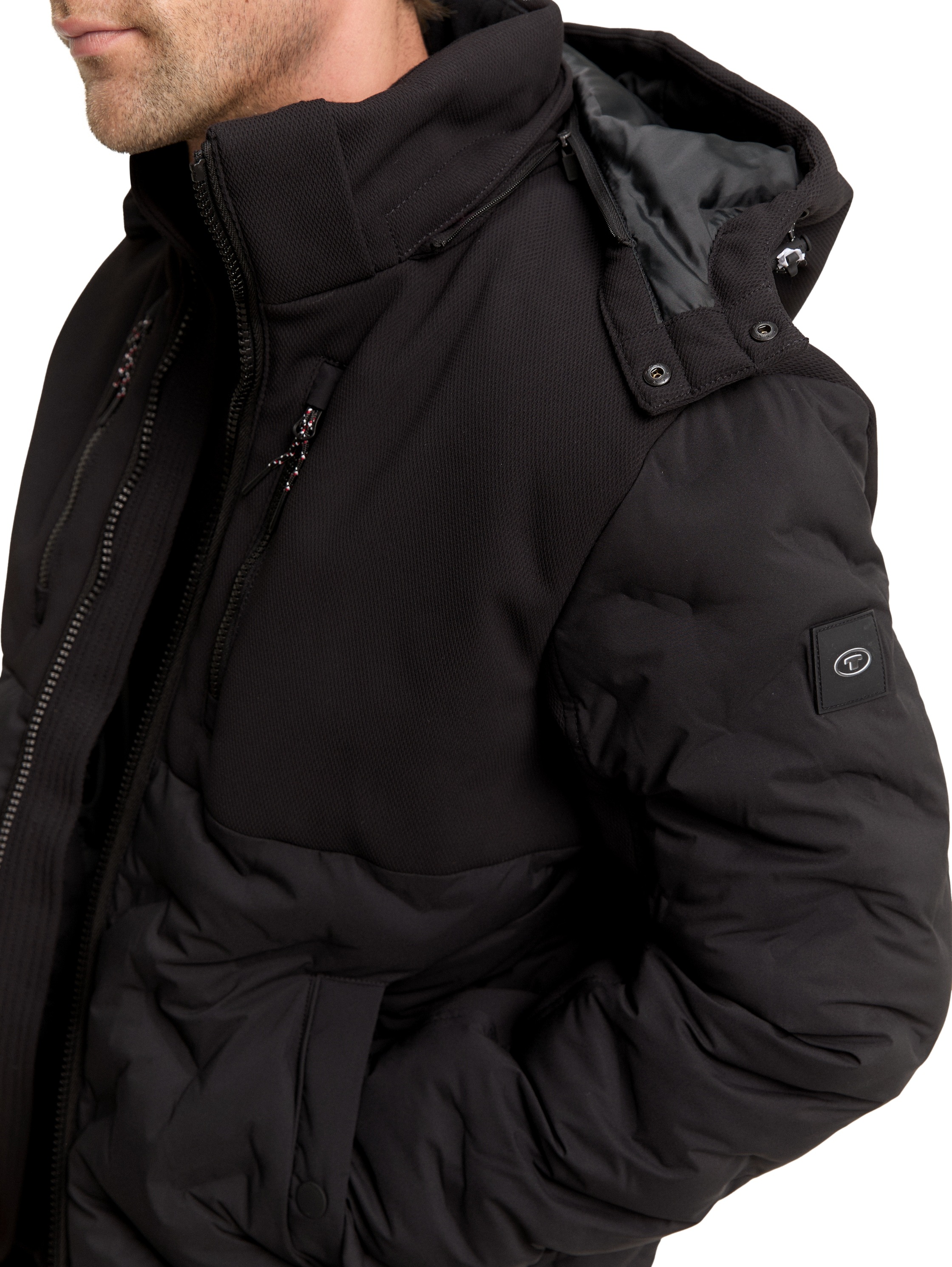 TOM TAILOR Steppjacke mit Kapuze mit Kapuze