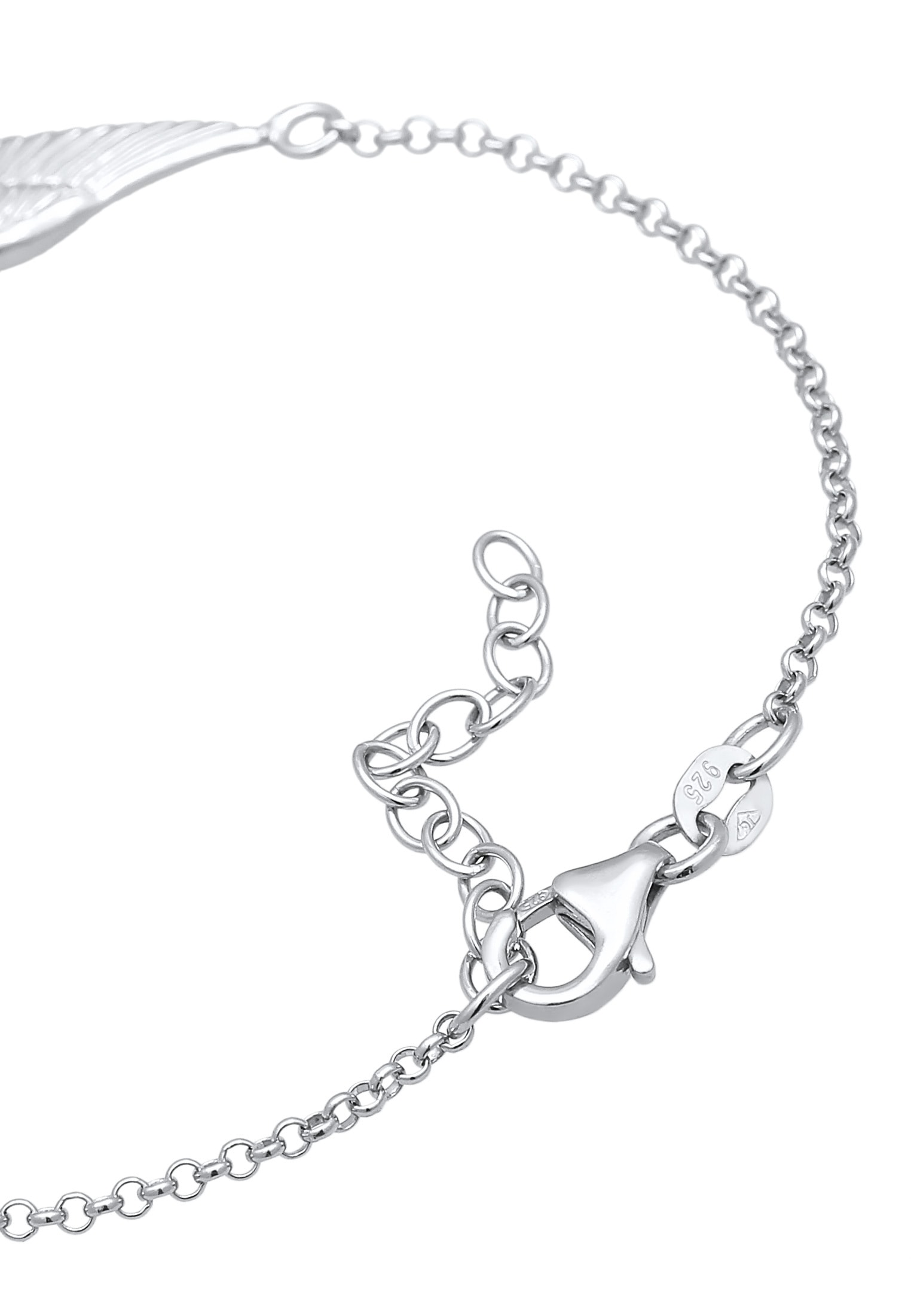 Elli Armkette »Armband Herz Flügel 925 Sterling Silber«