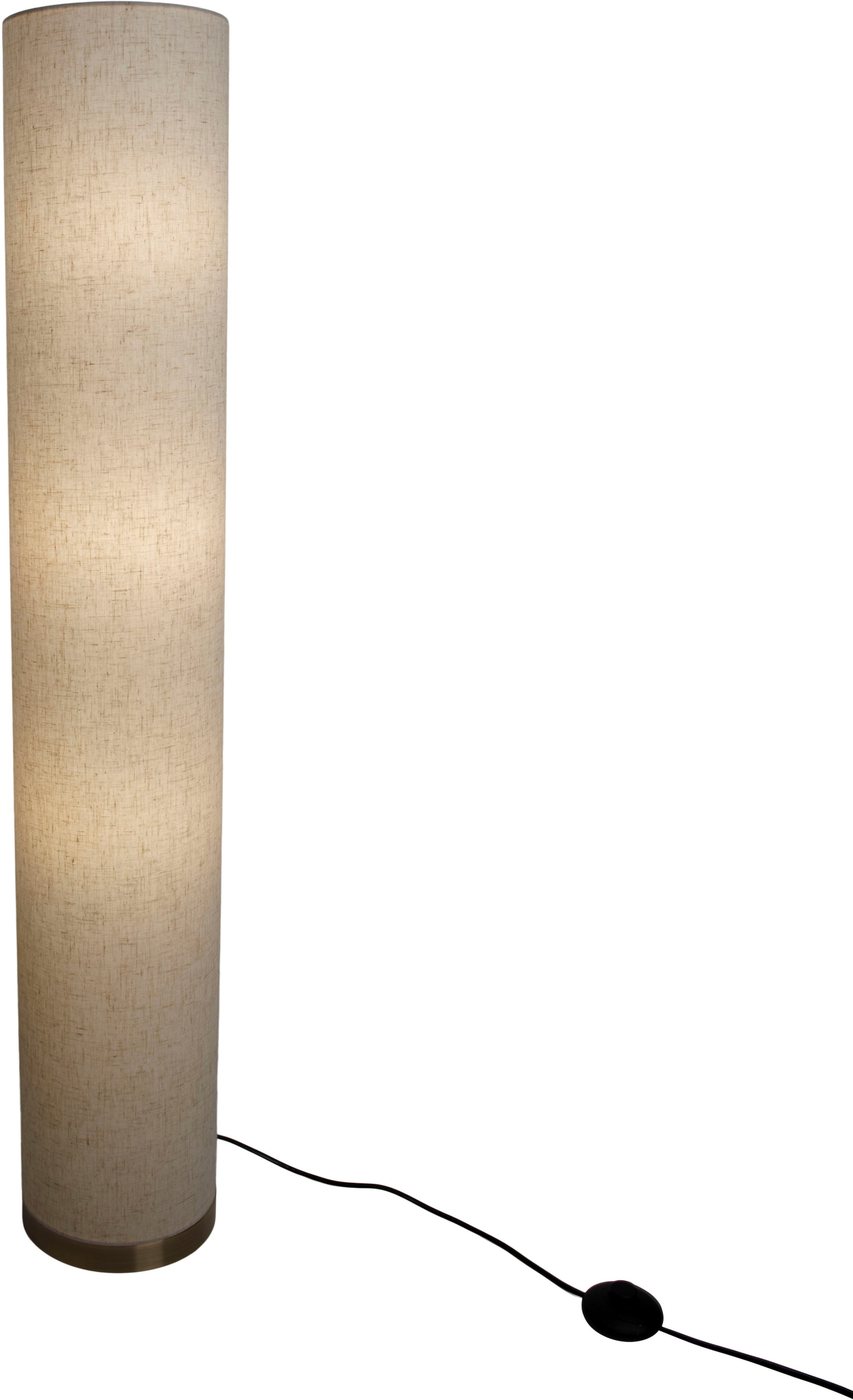 näve Stehlampe »Beate«, 3 flammig-flammig, Metall/Textil, exkl. 3x E27 max. 40W, Höhe: 110cm, Farbe: natur