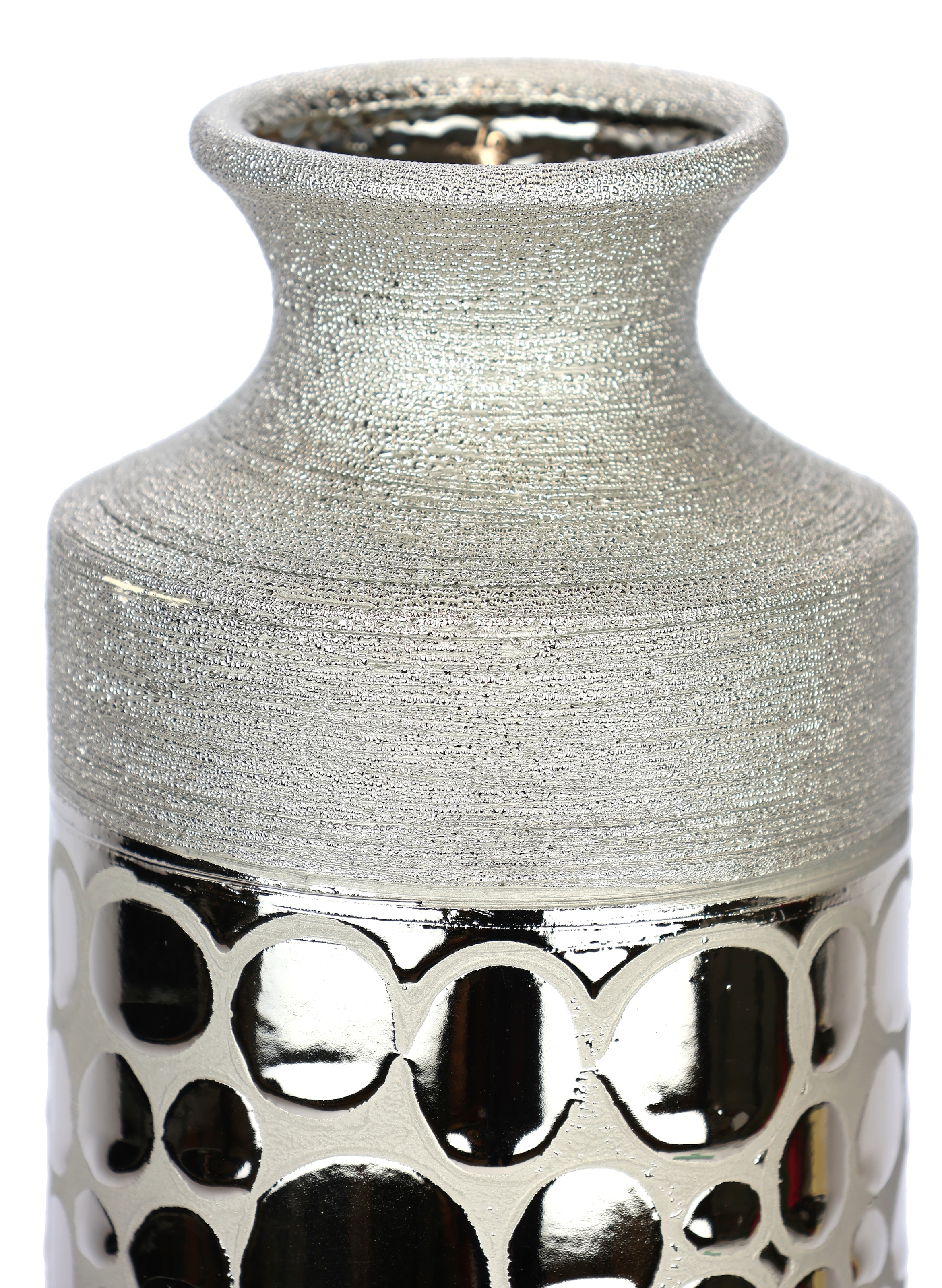 I.GE.A. Tischvase »Vase aus Keramik«, (1 St.), Keramikvase Blumenvase Zylindrisch Blumen Dekovase Deko Hochzeitsdeko