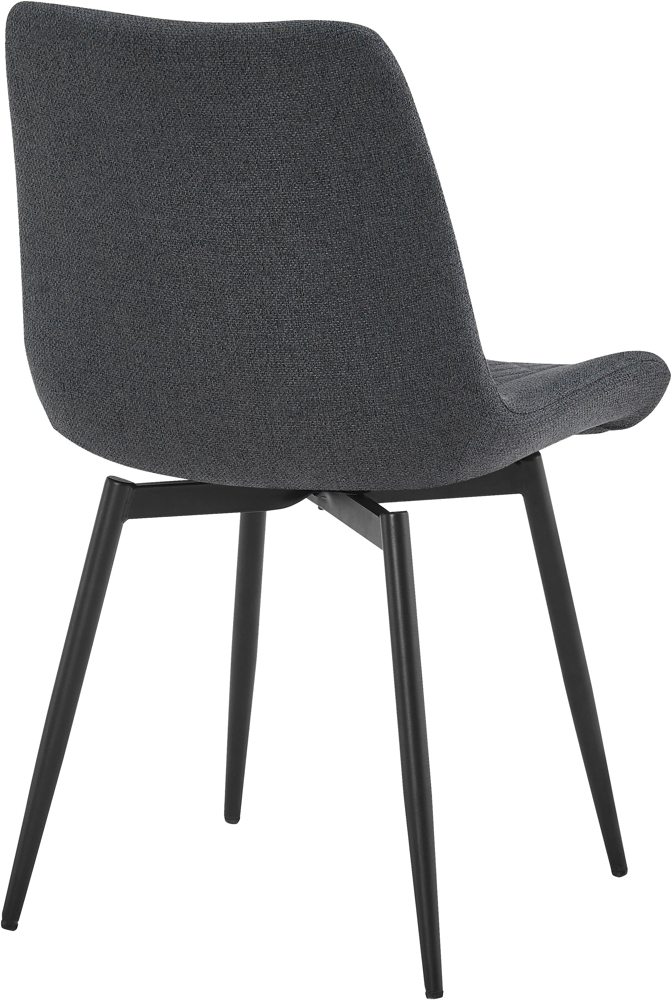 OTTO home Essgruppe »Juniper, Set, 5-tlg.« Set, 5 tlg. Tisch 140x80cm in Sinterstein-Keramikoptik mit 4 Stühlen, 360° drehbar