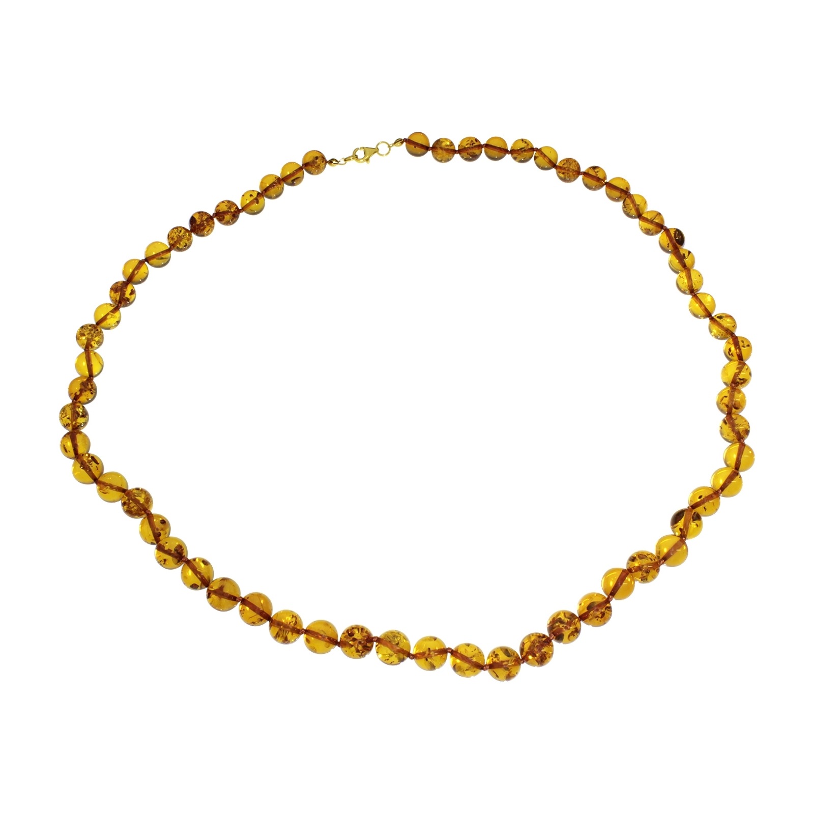 OSTSEE-SCHMUCK Kette ohne Anhänger »- Kugel 10 mm - Bernstein - ,«