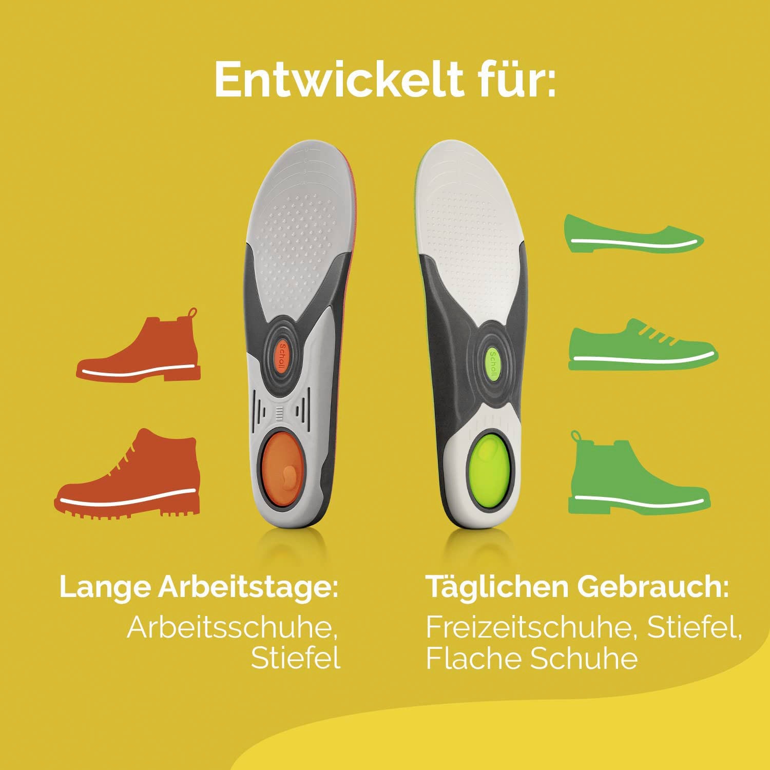 Scholl Einlegesohlen »LiquiFlex Everyday«, Komforteinlegesohlen - Mehr Polsterung durch Memory Foam