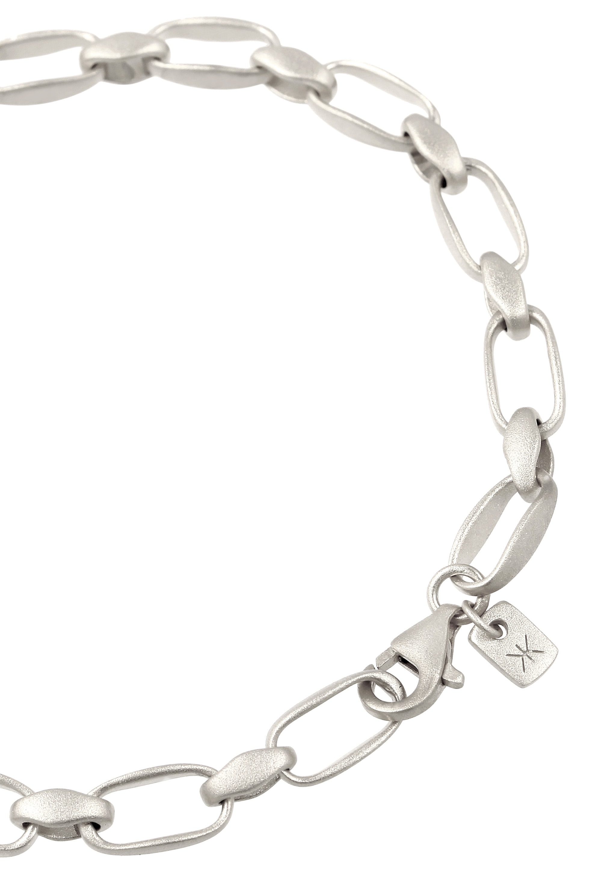 Kuzzoi Armkette »Armband Herren Gliederlook Oval 925 Sterling Silber«