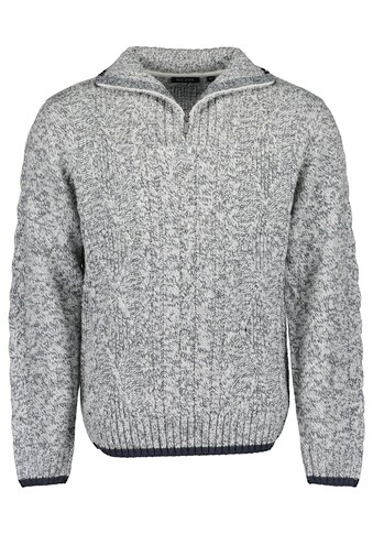 Strickpullover »Blue Seven Herren Troyer Pullover ESSENTIAL«, (1 tlg.)