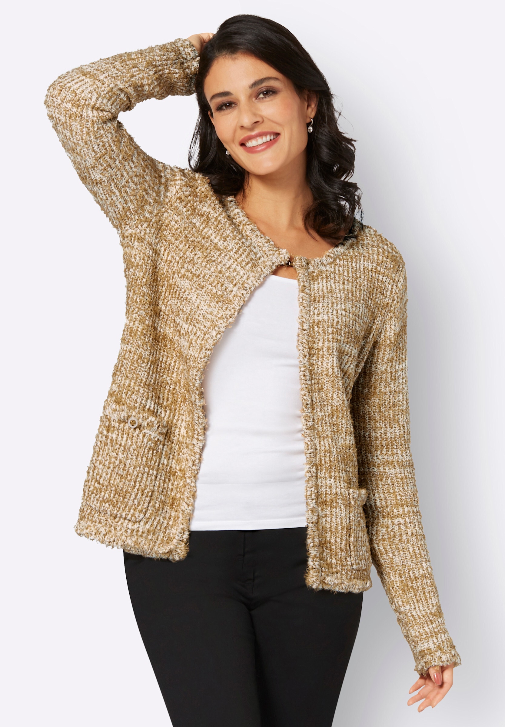 creation L Cardigan »Strickjacke Strickjacke im soften Material-Mix«