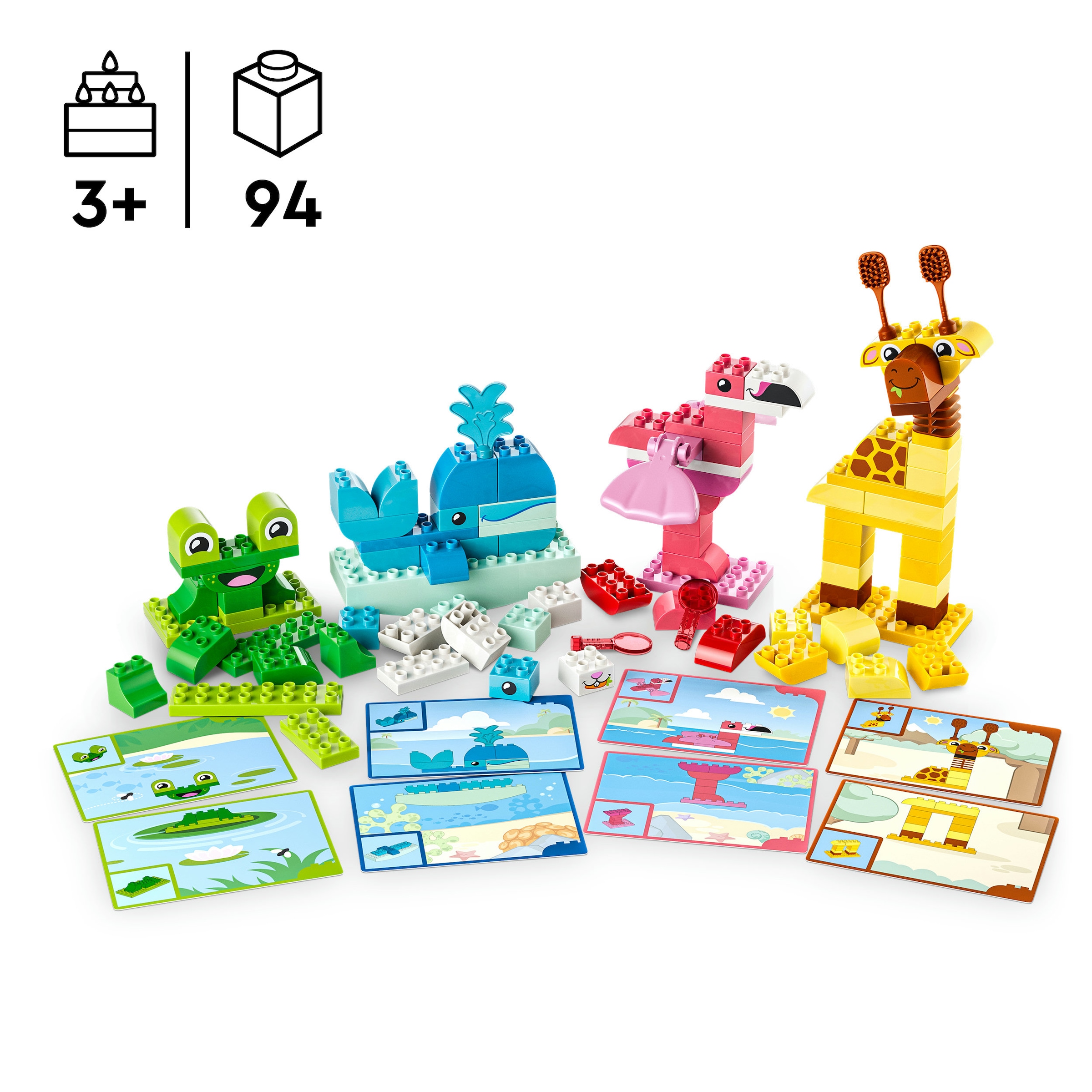 LEGO® Konstruktionsspielsteine »Wir Bauen Tiere (10472), LEGO DUPLO Town« Made in Europe