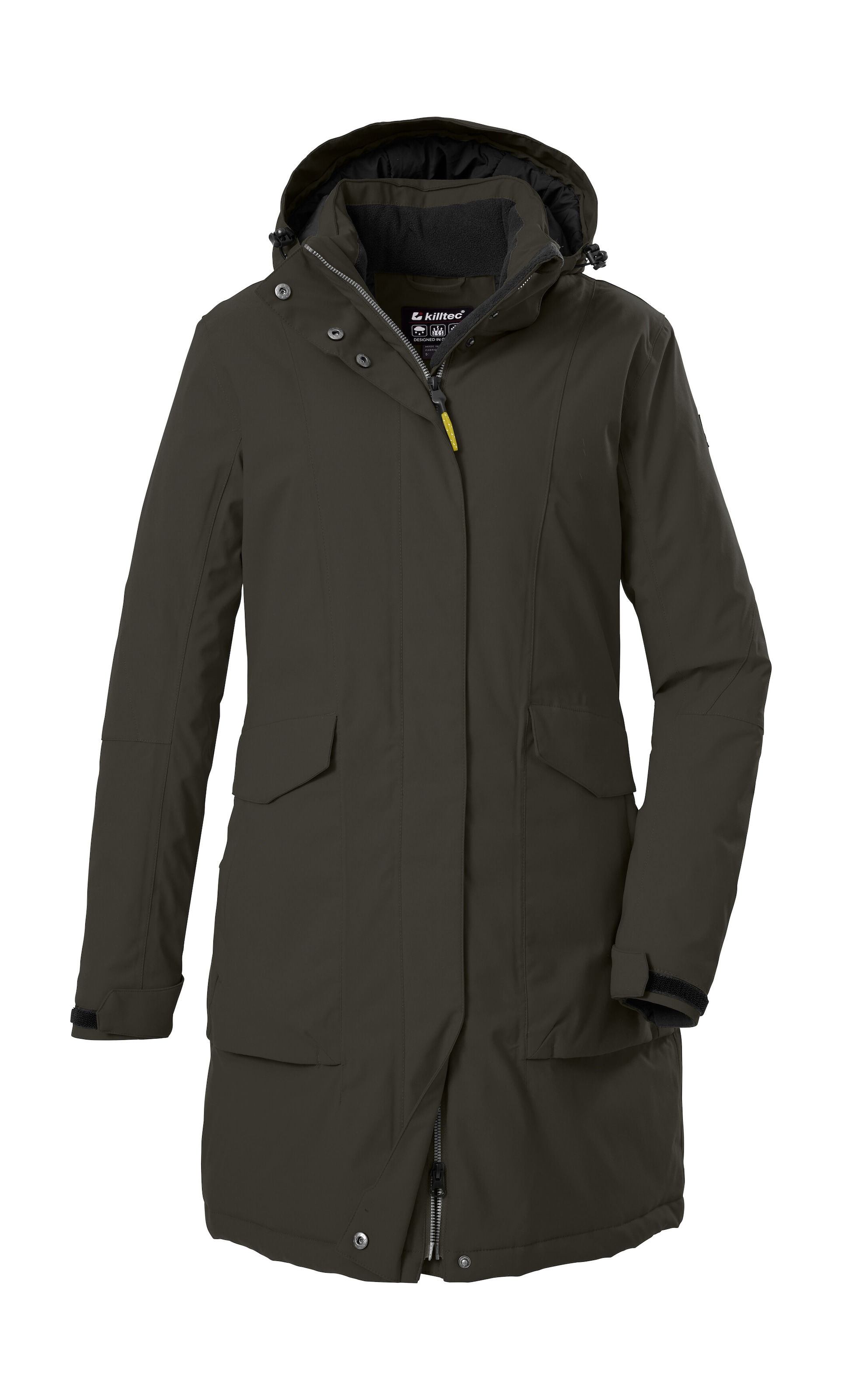 Killtec Parka »Damen Funktionsparka«, Wasserdichter, atmungsaktiver Damenparka mit abnehmbarer Kapuze