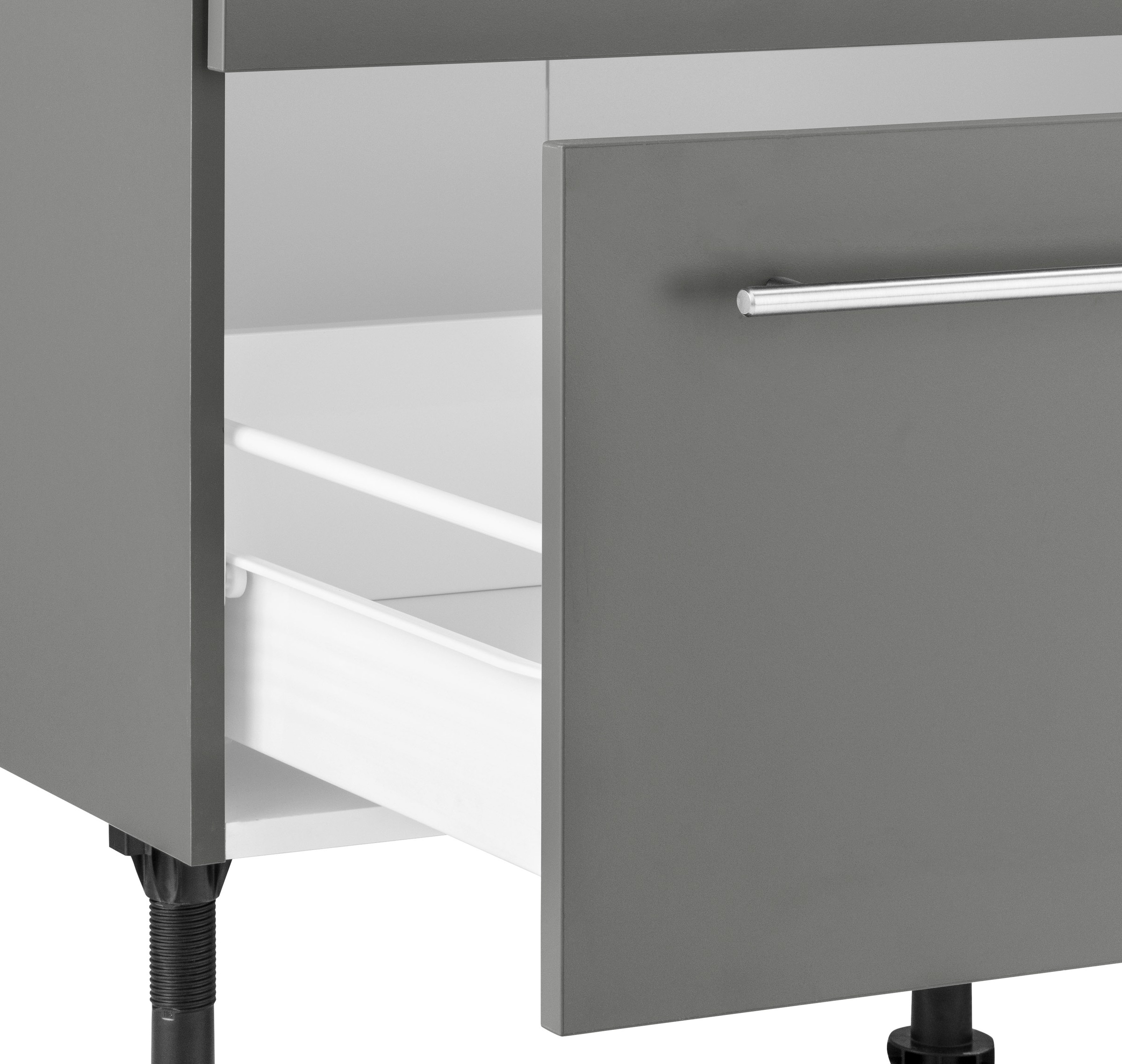 OPTIFIT Winkelküche »Bern«, Stellbreite 265x175 cm, wahlweise mit E-Geräten