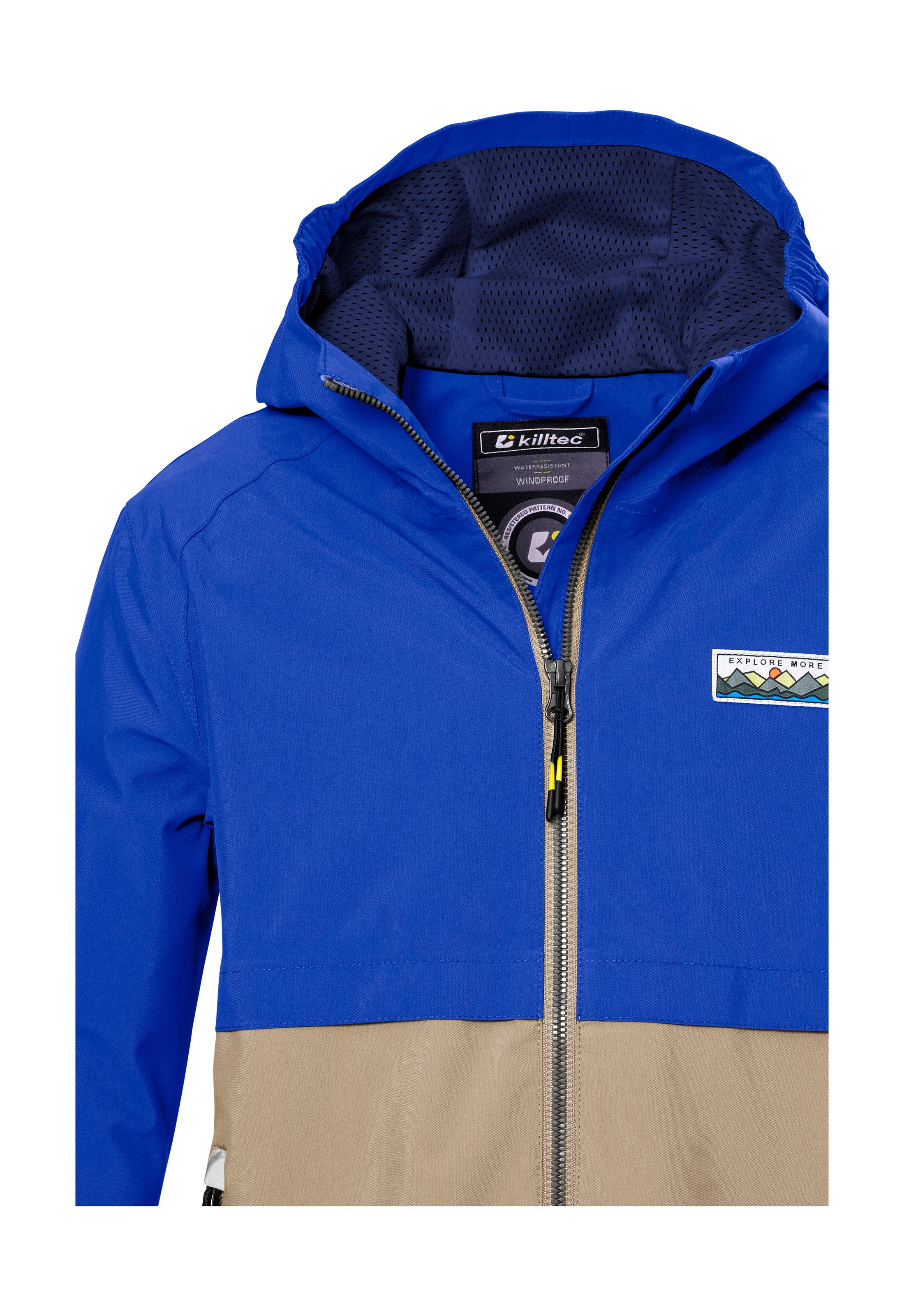 Killtec Funktionsjacke »KOS 141 BYS JCKT«, Wasserdichte Kinderjacke, Colourblock, reflektierend