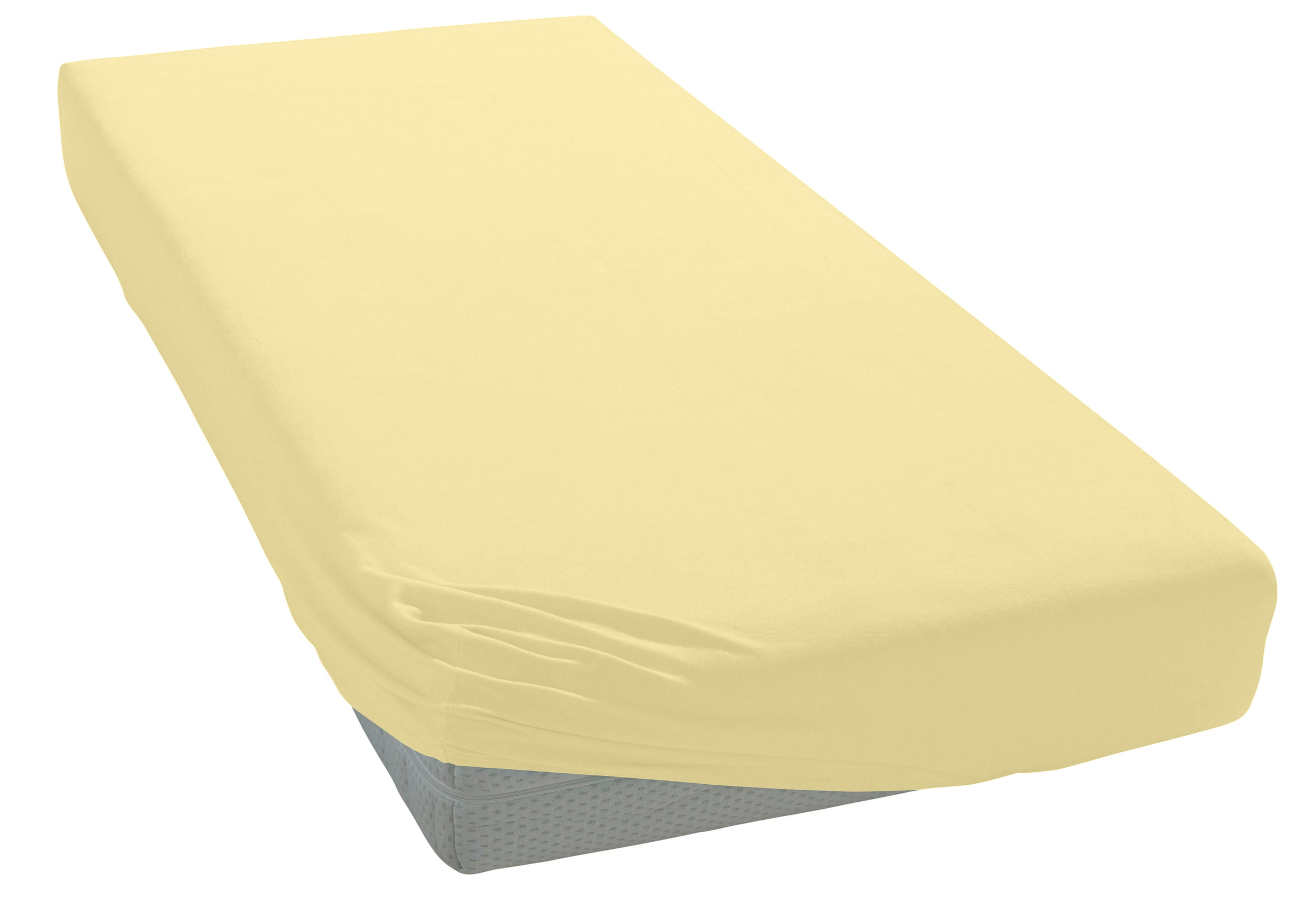 OTTO home Spannbettlaken »PHYSALIS Comfort 100% Baumwolle, 150 g/m²« Bettlaken bis 20 cm Matratzenhöhe, weich, bügelfrei, optimaler Sitz