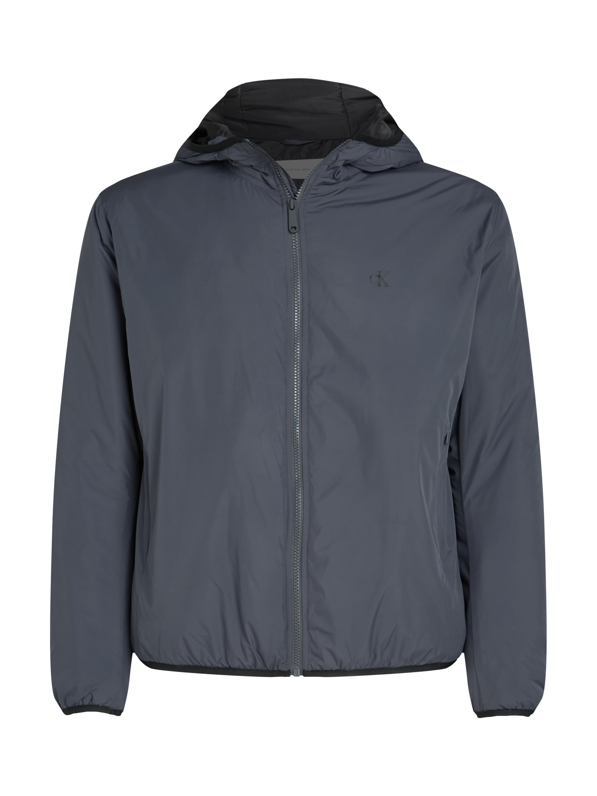 Calvin Klein Jeans Allwetterjacke »HI-NECK JACKET«, mit Kapuze, Logodruck, Kapuze