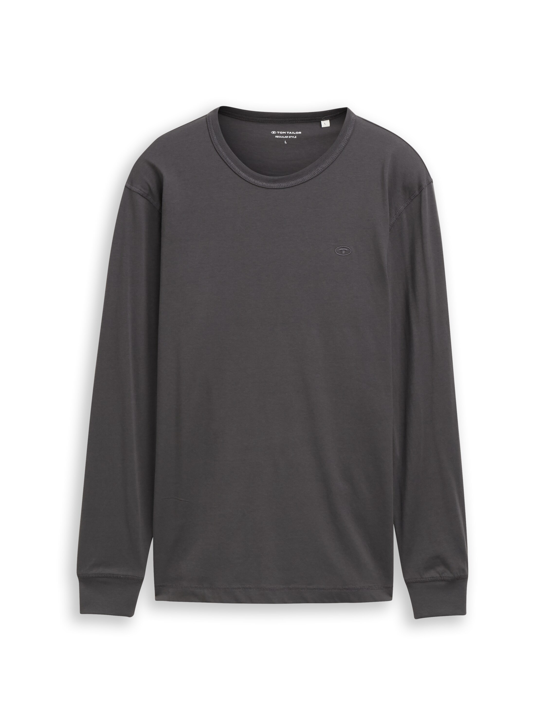 TOM TAILOR Langarmshirt mit Logo Stickerei