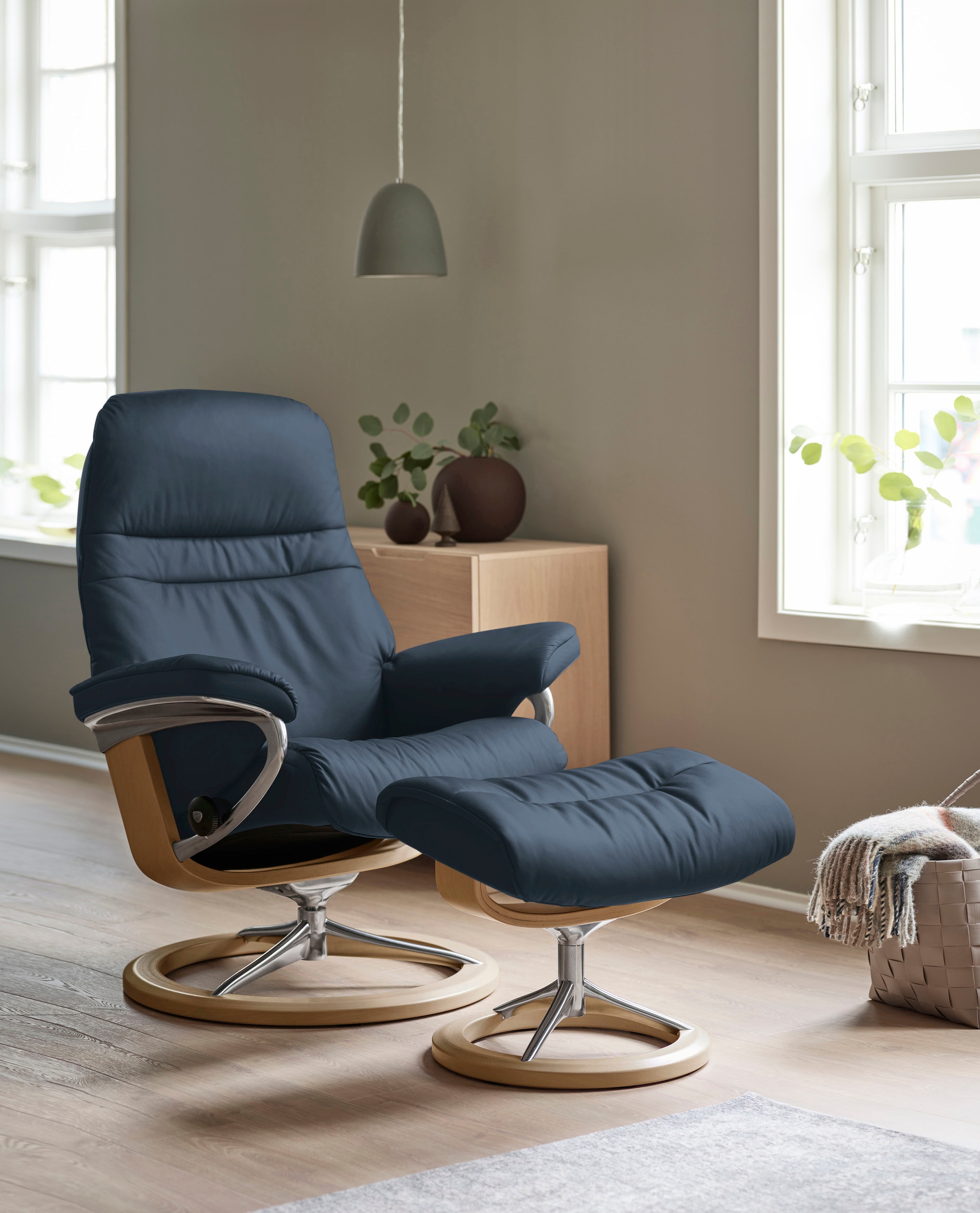 Stressless® Relaxsessel »Sunrise«, mit Signature Base, Größe M, Gestell Eiche